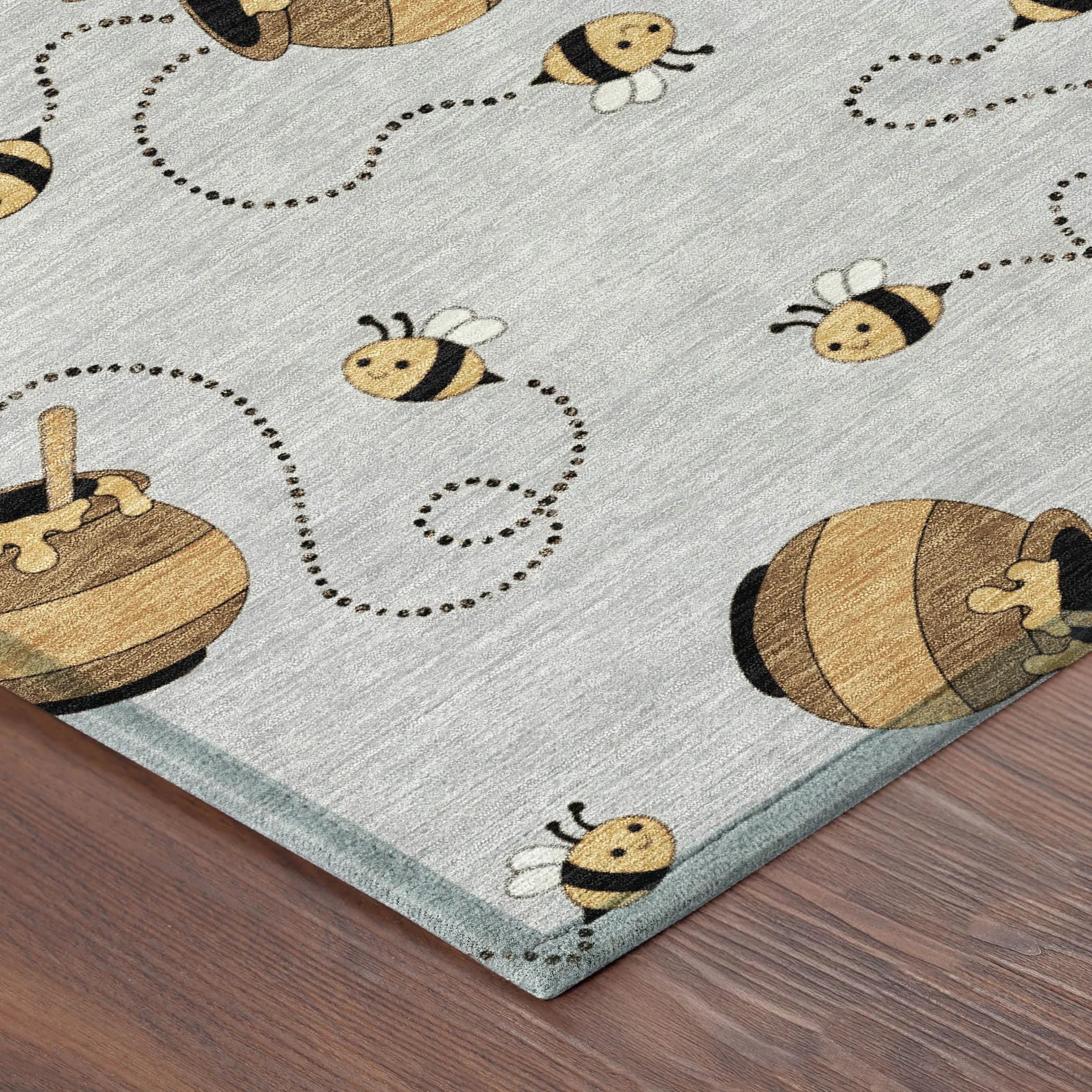 8' Silver And Beige Round Geometric Washable Indoor Outdoor Area Rug Homeroots Outdoor