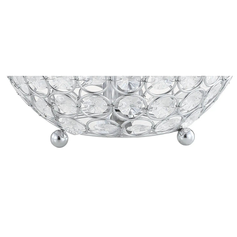 8" Silver Geometric Globe Table Lamp With Globe Homeroots Lighting