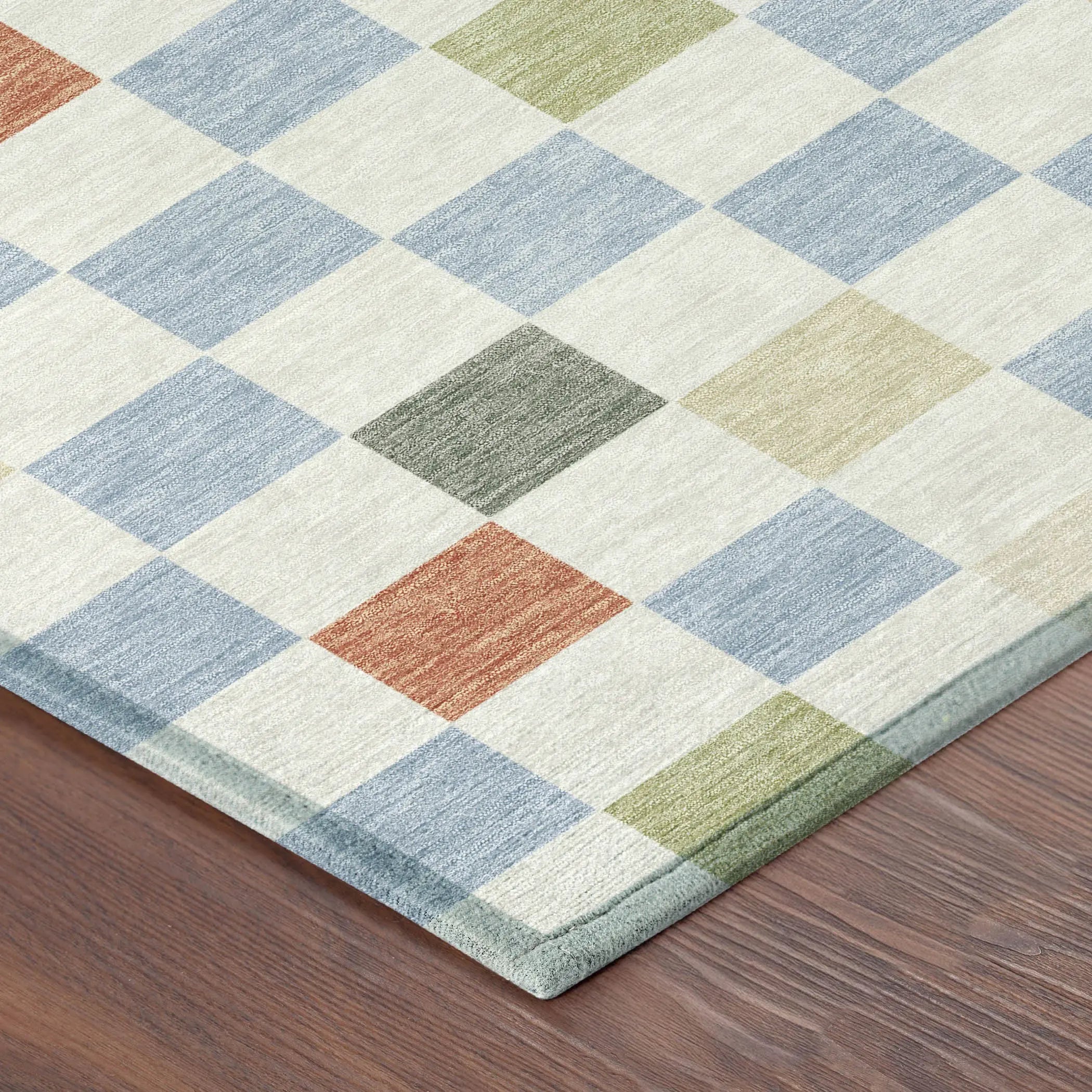 8' Sky Blue And Gray Round Geometric Washable Indoor Outdoor Area Rug Homeroots Outdoor