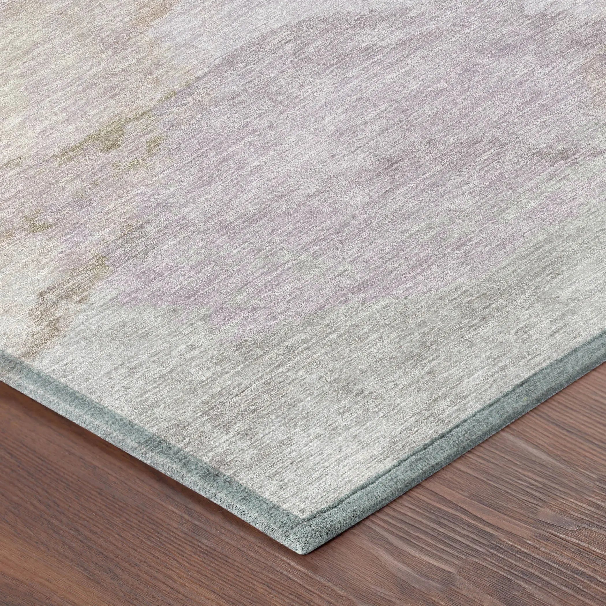 8' Taupe And Beige Round Abstract Washable Indoor Outdoor Area Rug Homeroots Outdoor