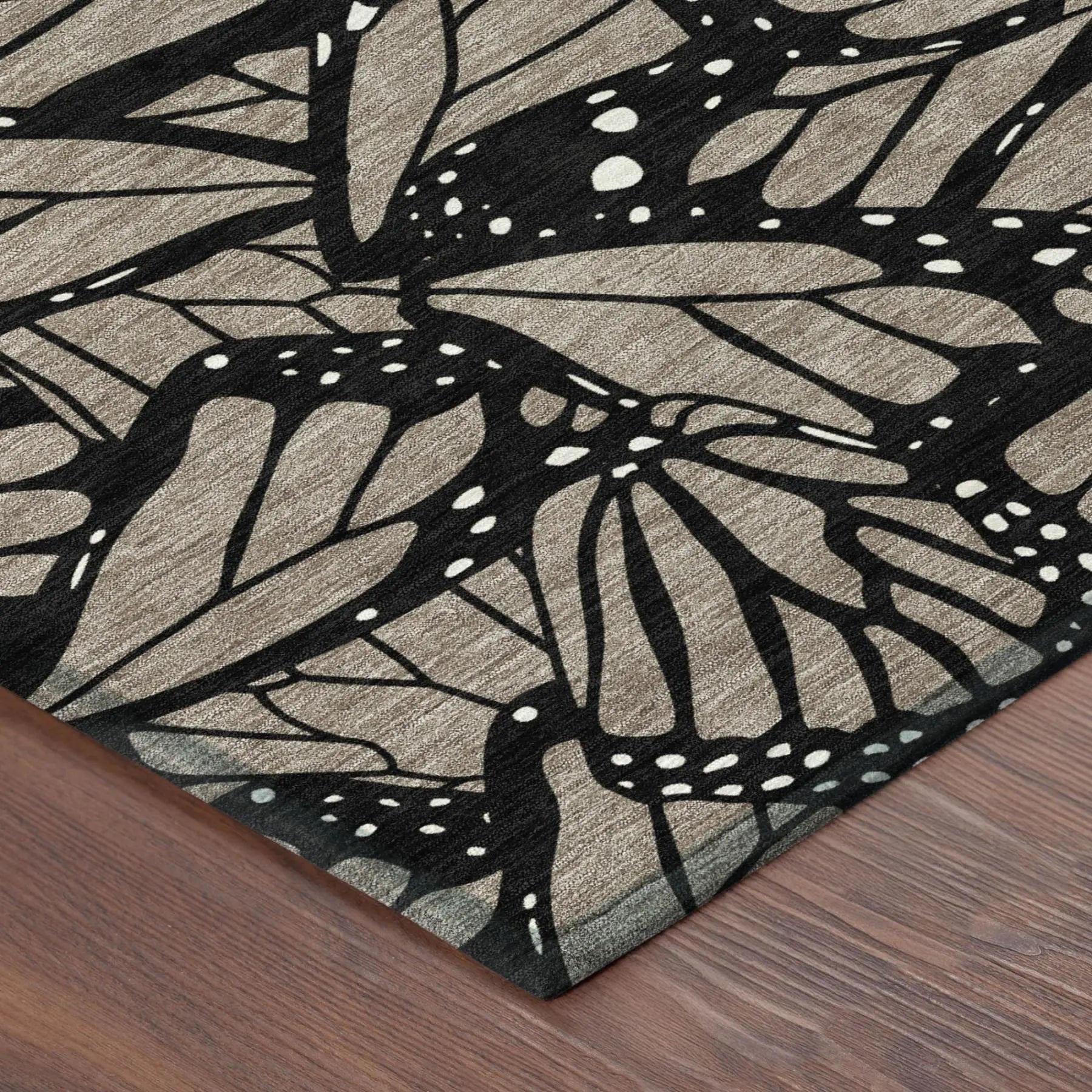 8' Taupe And Brown Round Animal Print Washable Indoor Outdoor Area Rug Homeroots Outdoor