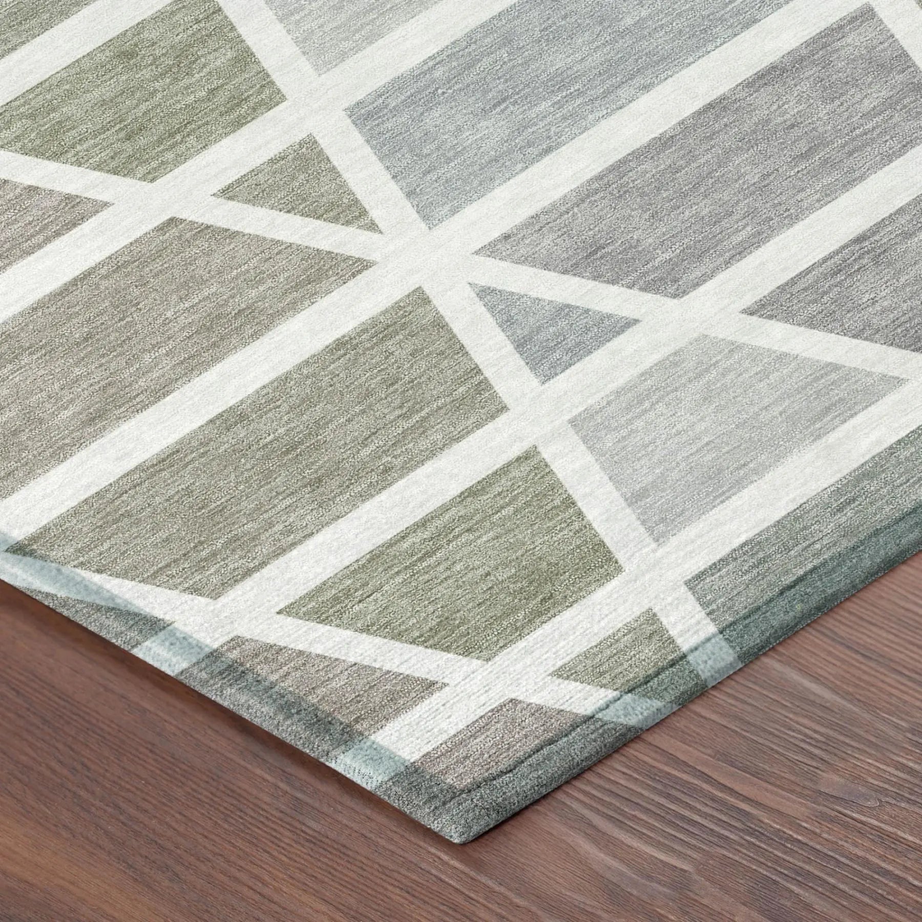 8' Taupe And Brown Round Geometric Washable Indoor Outdoor Area Rug Homeroots Outdoor