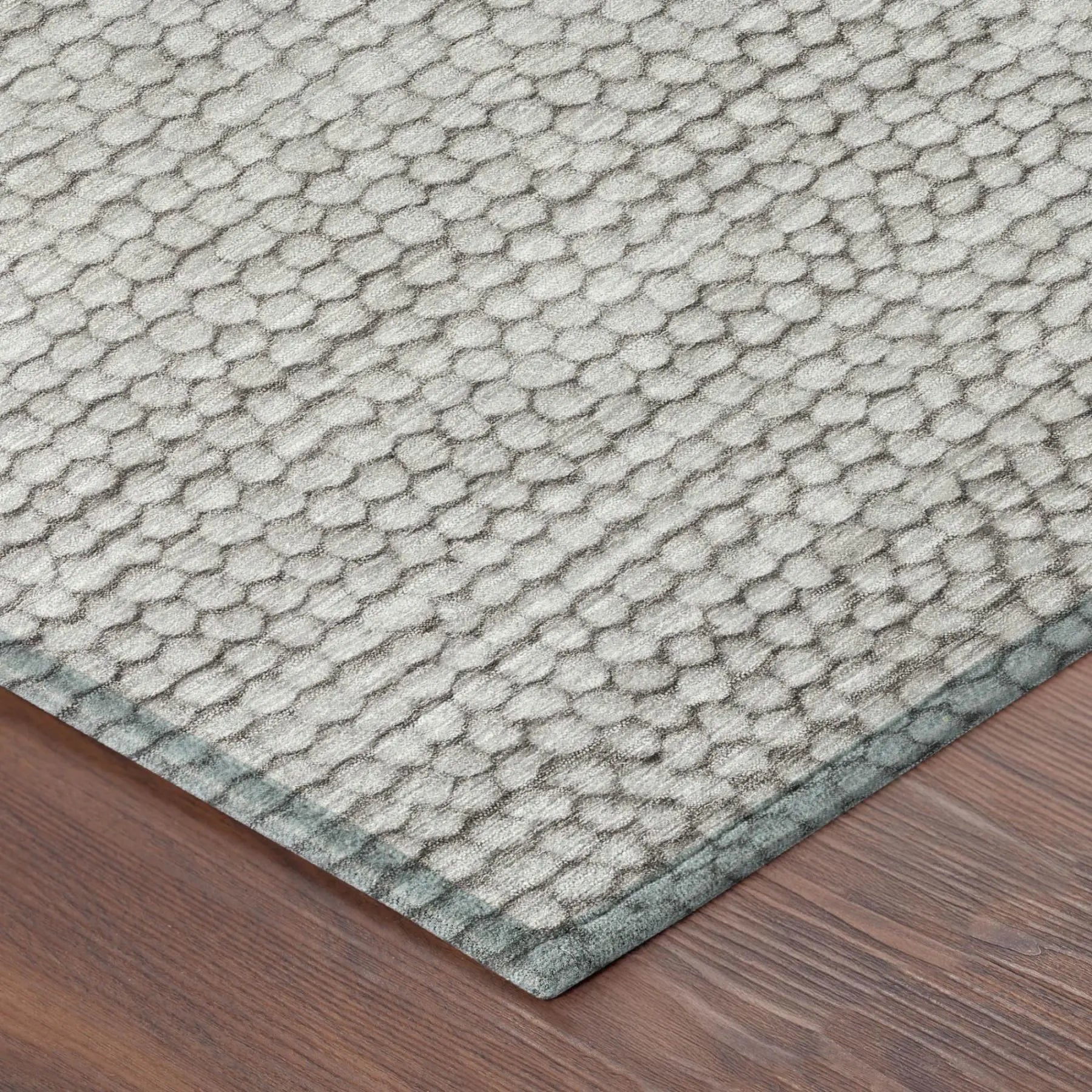 8' Taupe And Brown Round Striped Washable Indoor Outdoor Area Rug Homeroots Outdoor