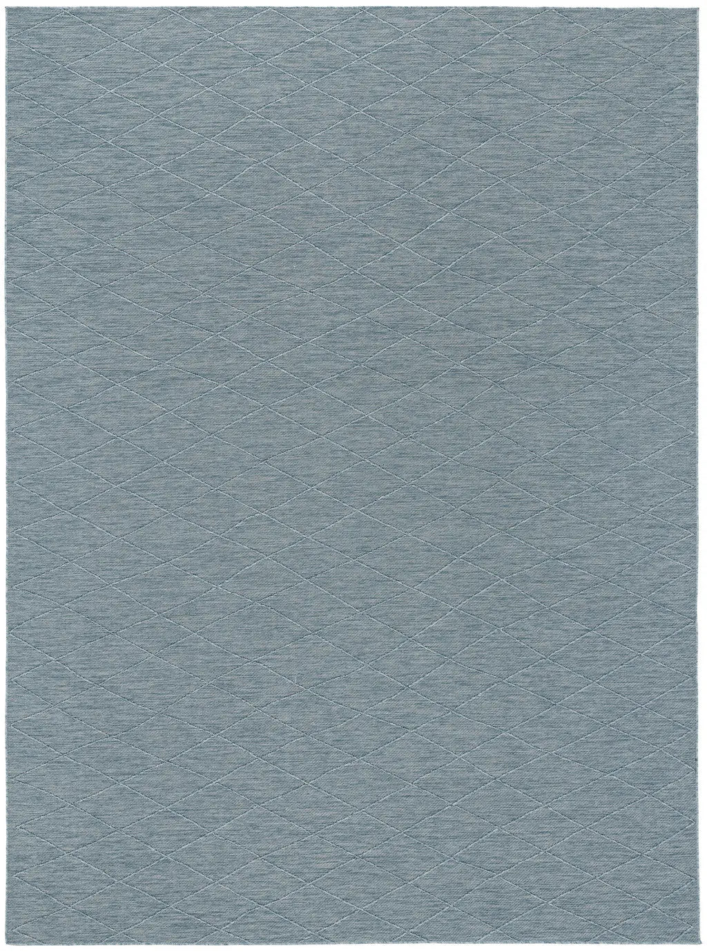 8' X 10' Aqua And Ivory Geometric Indoor Outdoor Area Rug Homeroots Outdoor