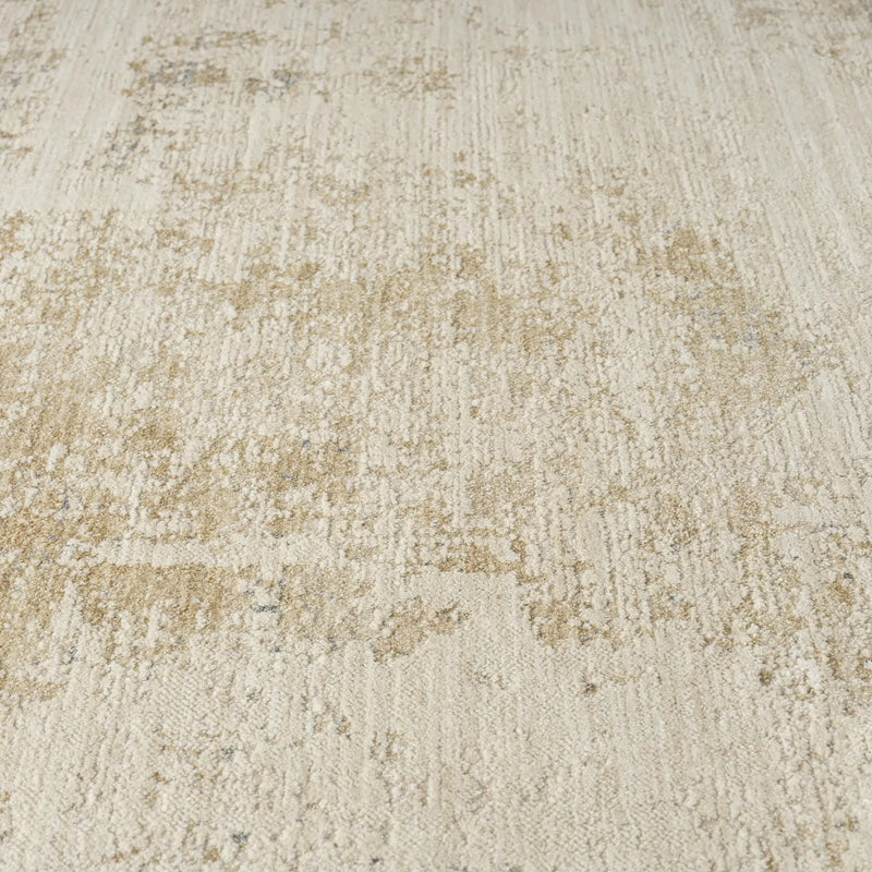 8' X 10' Beige And Blue Abstract Area Rug Homeroots Home Decor