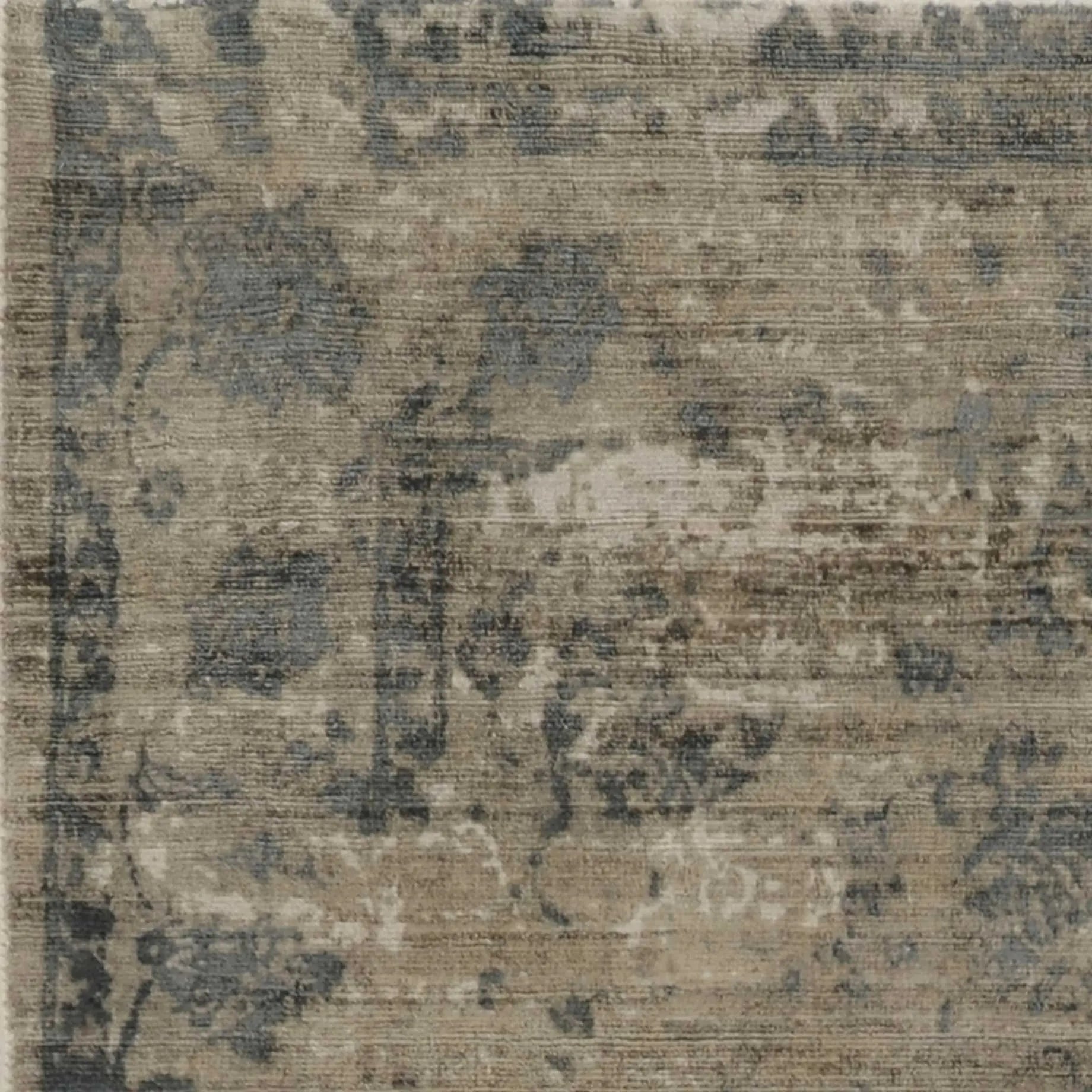 8' X 10' Beige And Blue Floral Medallion Hand Loomed Area Rug Homeroots Home Decor