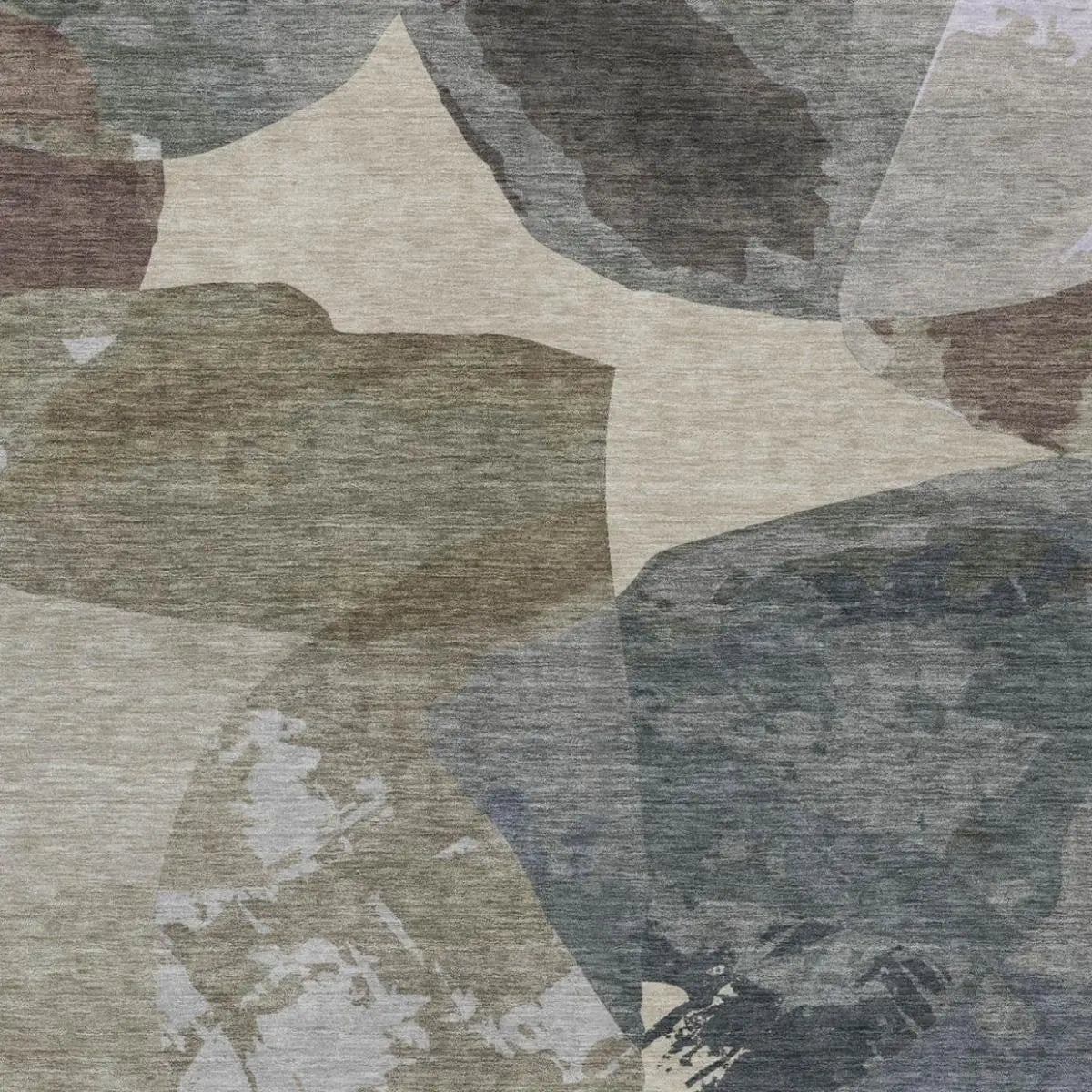 8' X 10' Beige And Brown Abstract Washable Indoor Outdoor Area Rug Homeroots Outdoor