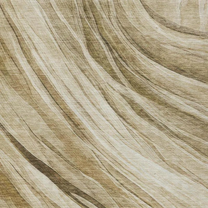 8' X 10' Beige And Brown Abstract Washable Indoor Outdoor Area Rug Homeroots Outdoor