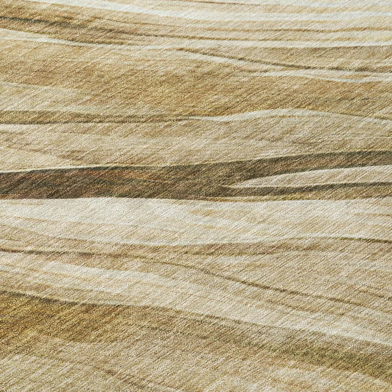 8' X 10' Beige And Brown Abstract Washable Indoor Outdoor Area Rug Homeroots Outdoor