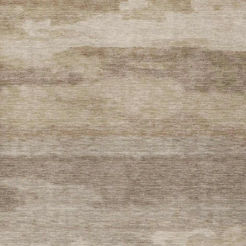 8' X 10' Beige And Brown Abstract Washable Indoor Outdoor Area Rug Homeroots Outdoor
