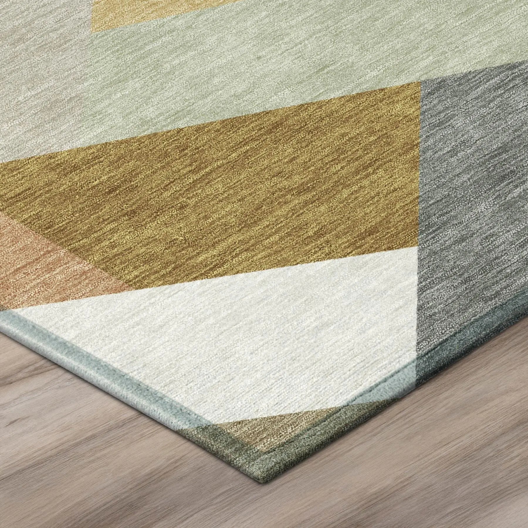 8' X 10' Beige And Brown Geometric Washable Indoor Outdoor Area Rug Homeroots Outdoor