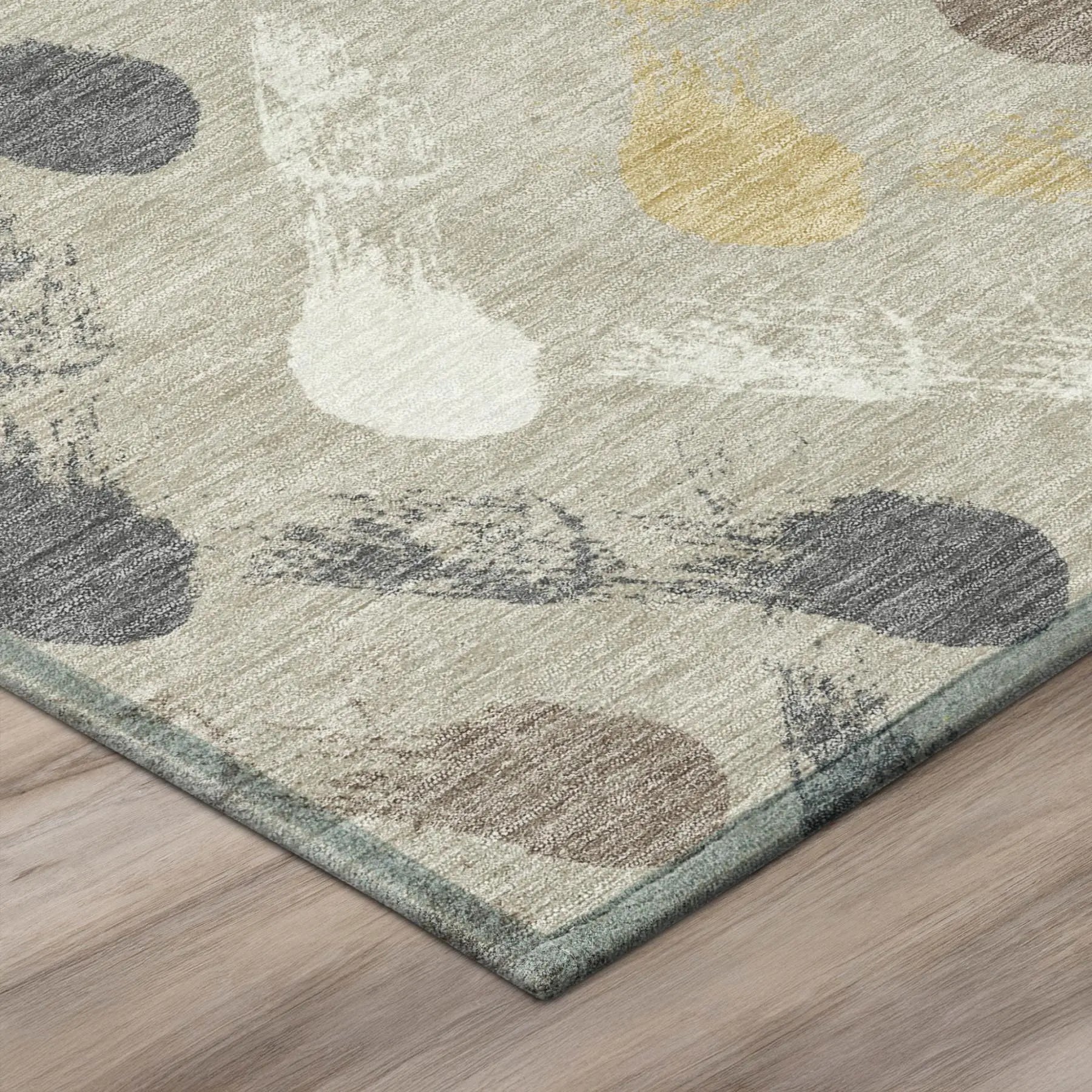 8' X 10' Beige And Brown Geometric Washable Indoor Outdoor Area Rug Homeroots Outdoor