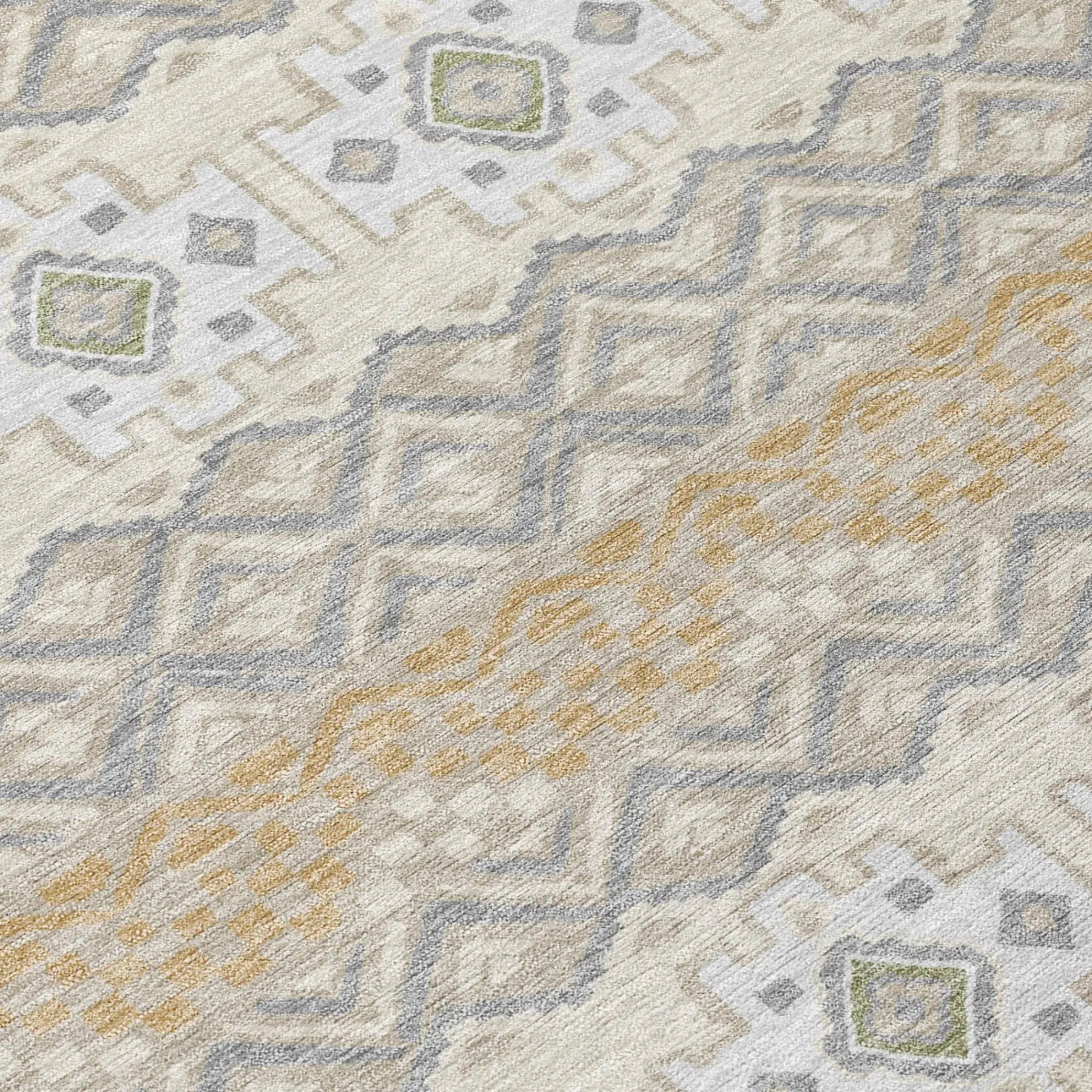 8' X 10' Beige And Brown Striped Washable Indoor Outdoor Area Rug Homeroots Outdoor