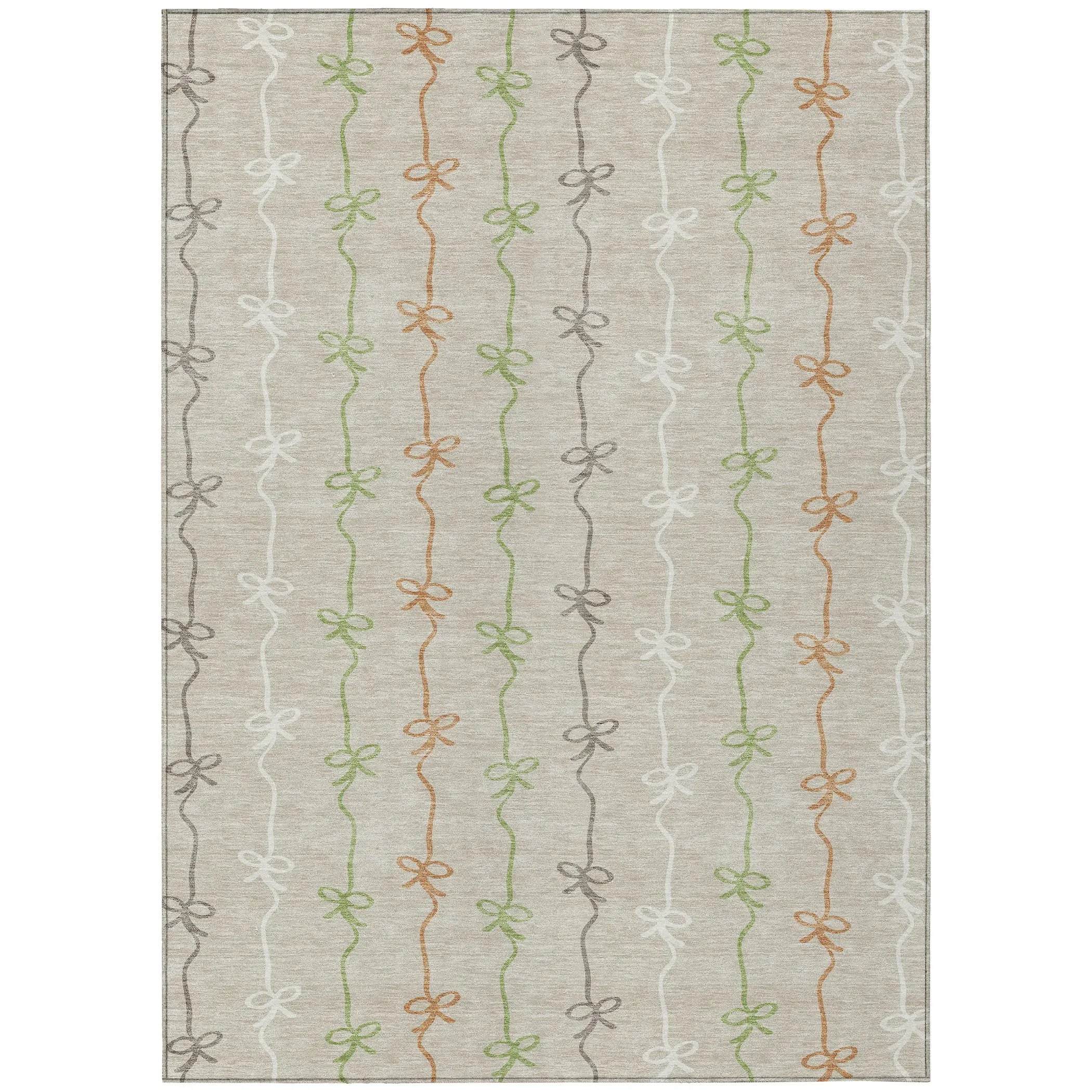8' X 10' Beige And Gray Southwestern Washable Indoor Outdoor Area Rug Homeroots Outdoor