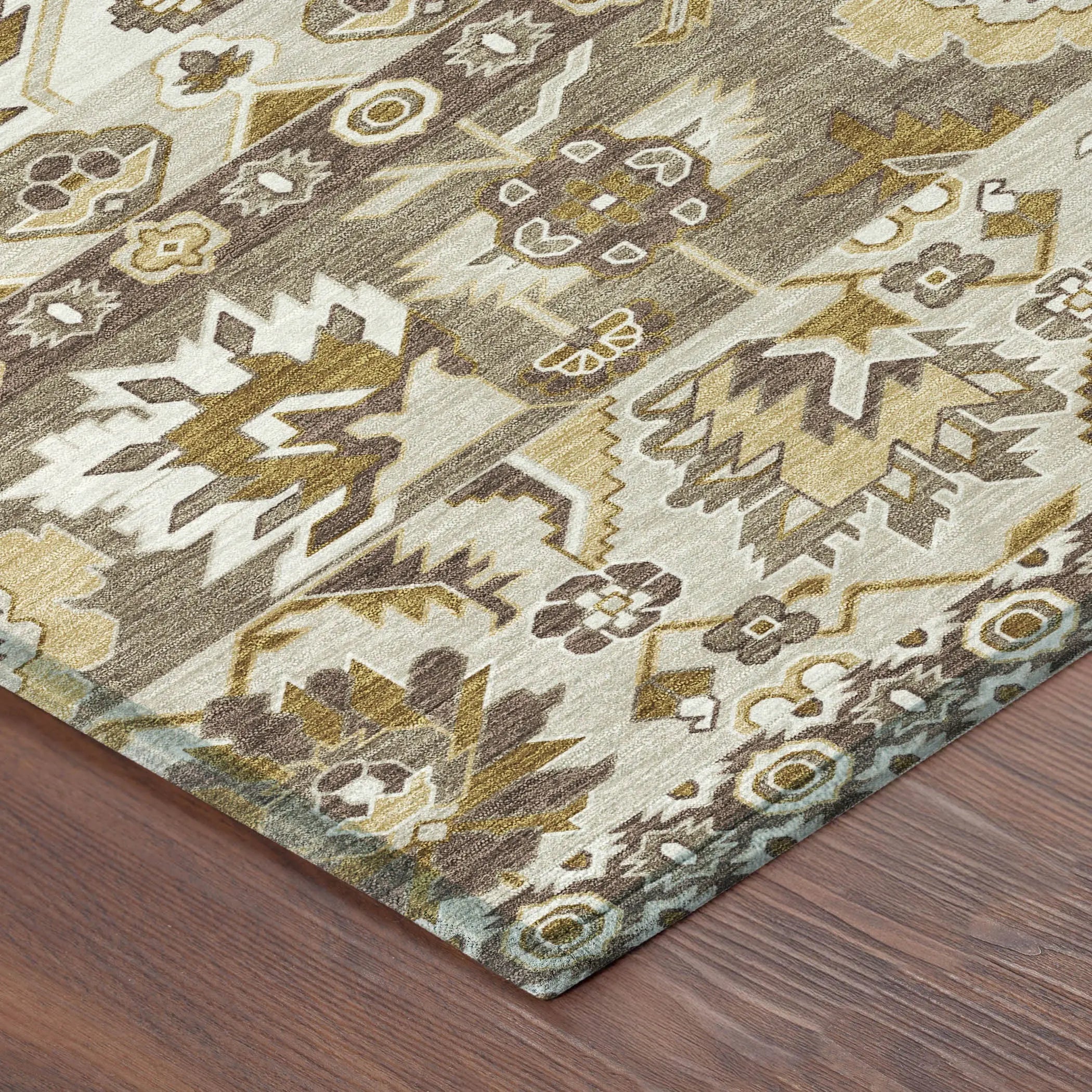 8' X 10' Beige And Ivory Cactus Washable Indoor Outdoor Area Rug Homeroots Outdoor