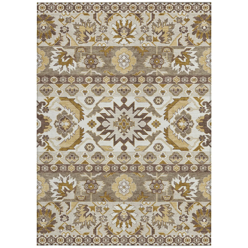 8' X 10' Beige And Ivory Cactus Washable Indoor Outdoor Area Rug Homeroots Outdoor