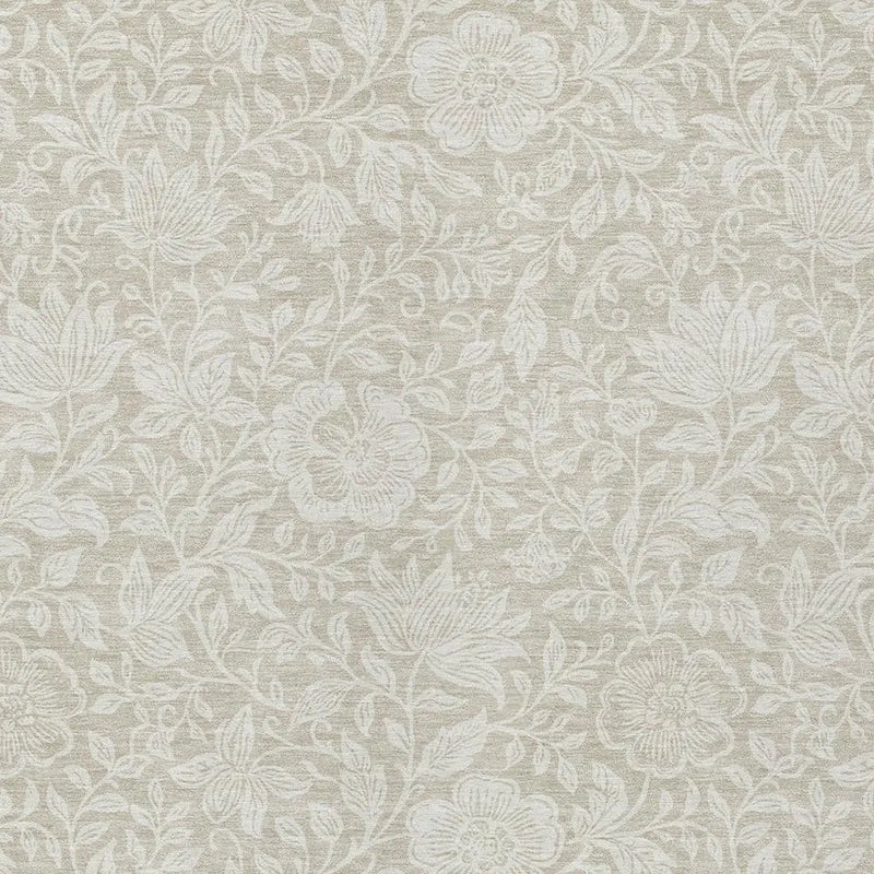 8' X 10' Beige And Ivory Floral Washable Indoor Outdoor Area Rug Homeroots Outdoor