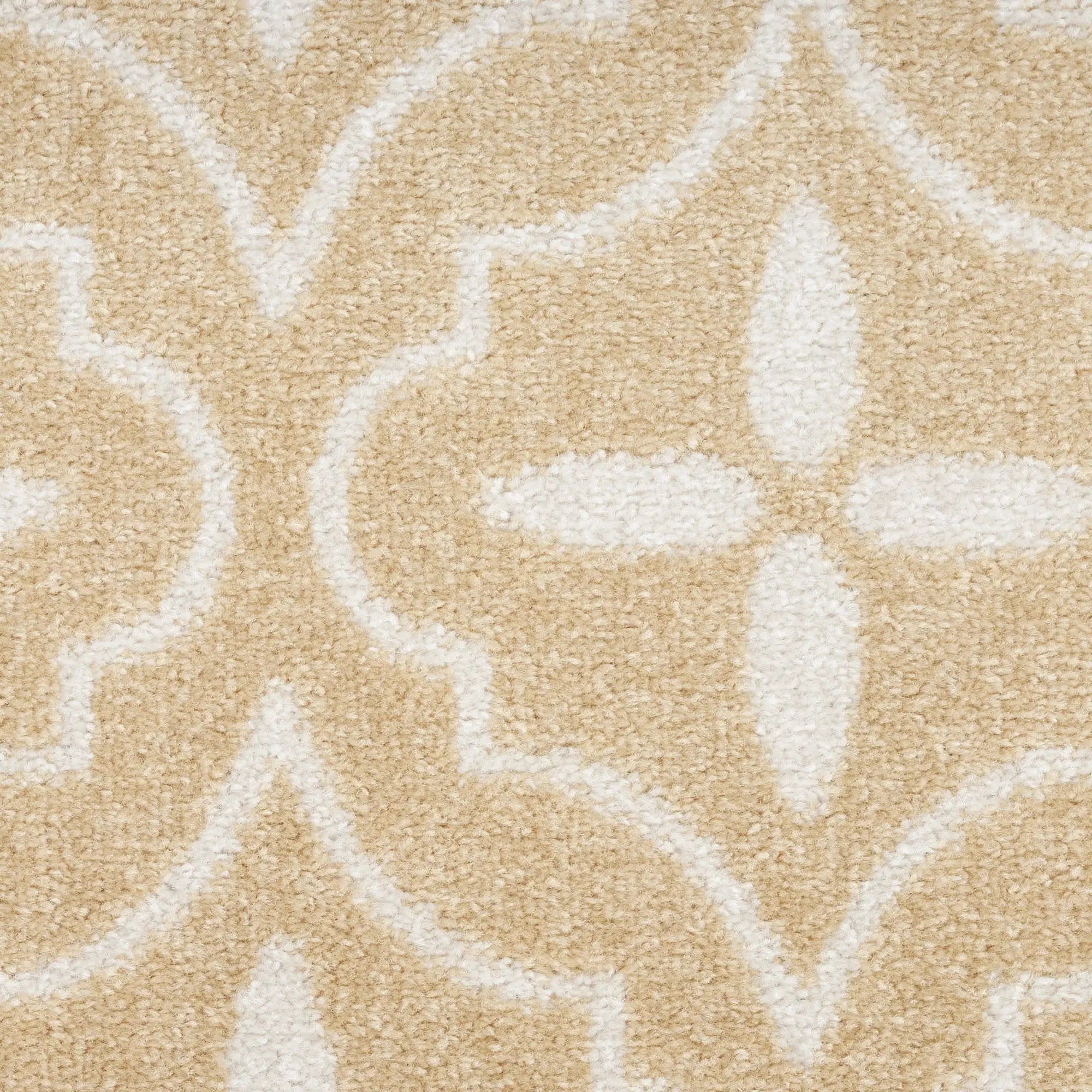 8' X 10' Beige And Ivory Geometric Indoor Outdoor Area Rug Homeroots Outdoor
