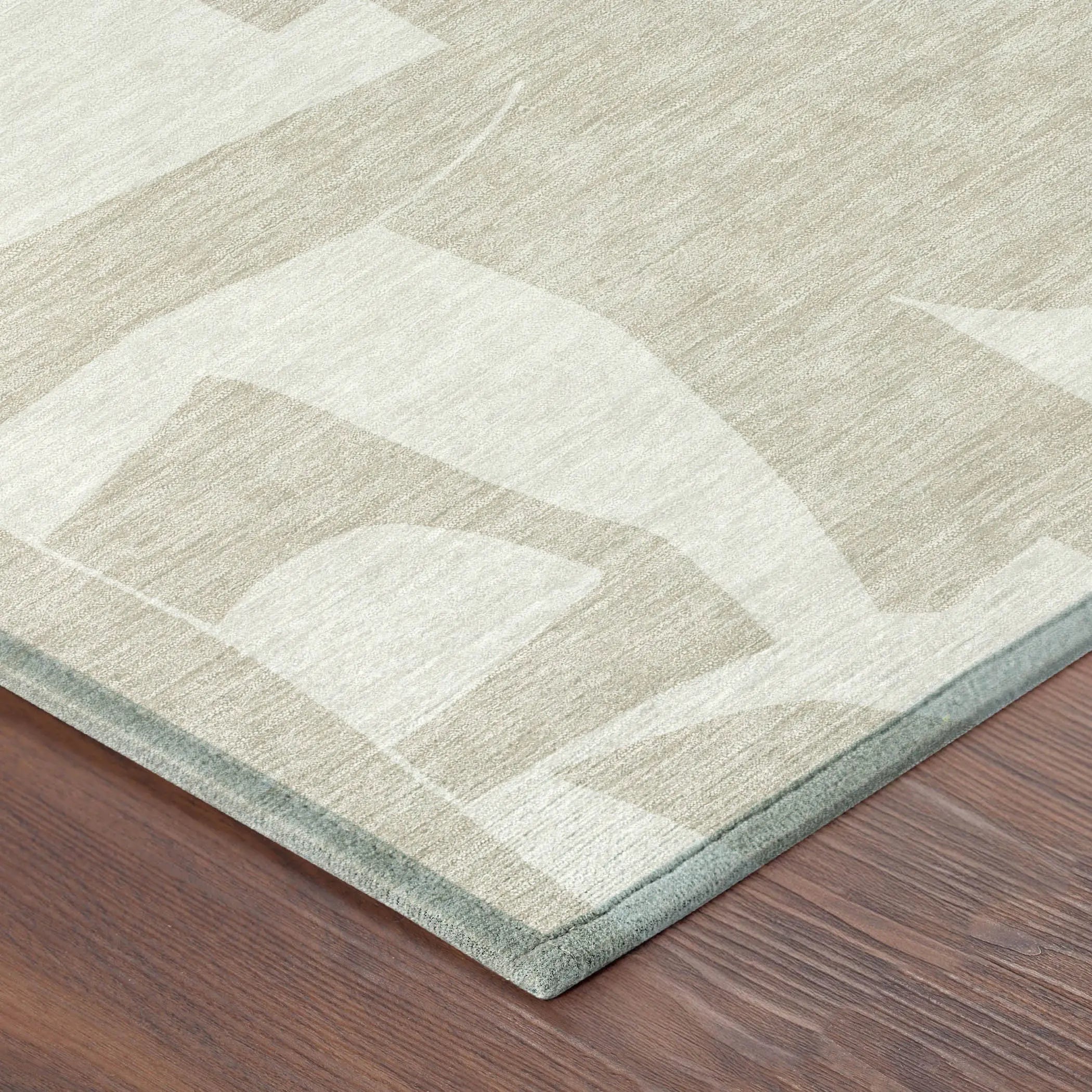 8' X 10' Beige And Ivory Geometric Washable Indoor Outdoor Area Rug Homeroots Outdoor