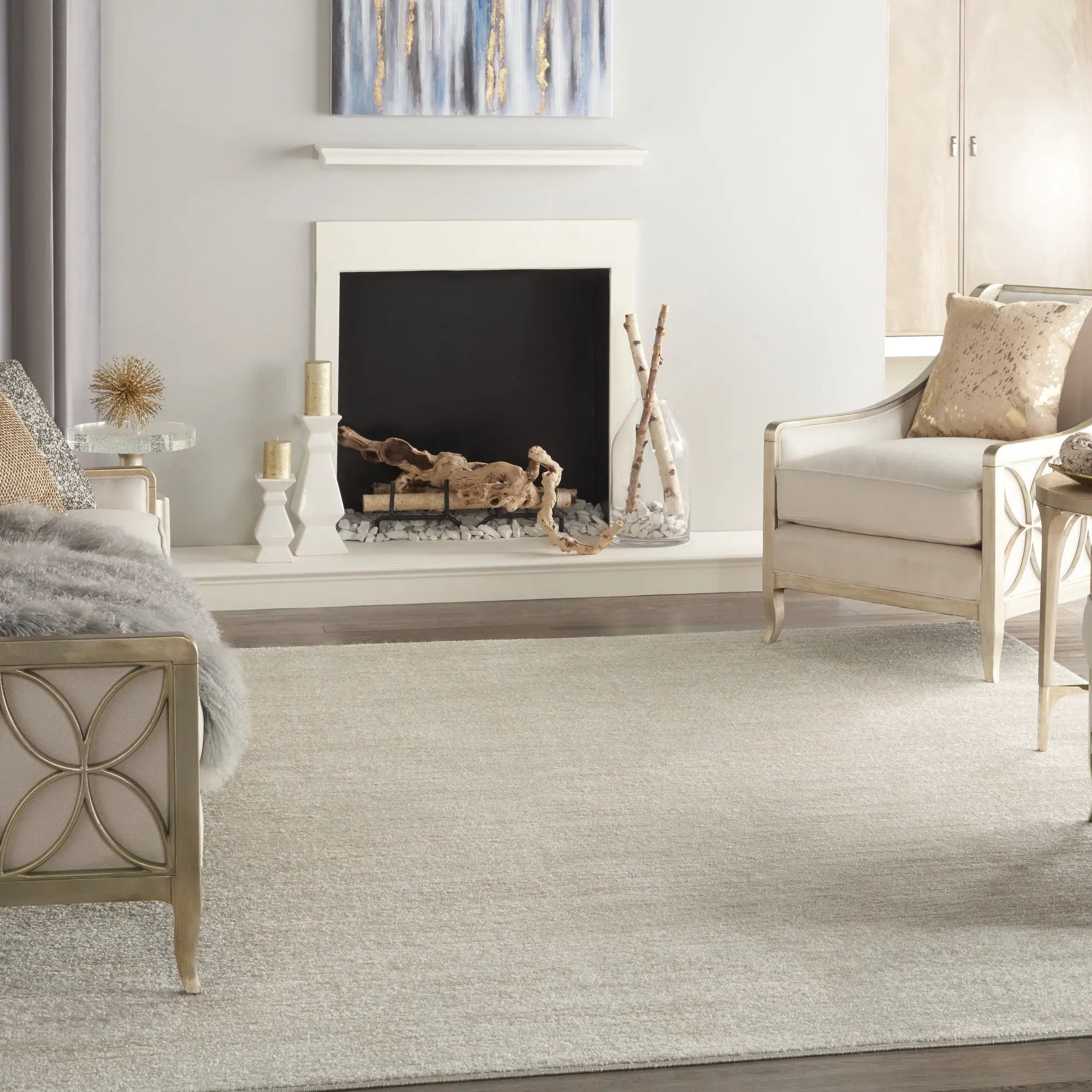 8' X 10' Beige And Ivory Indoor Outdoor Area Rug - GreatEagleInc