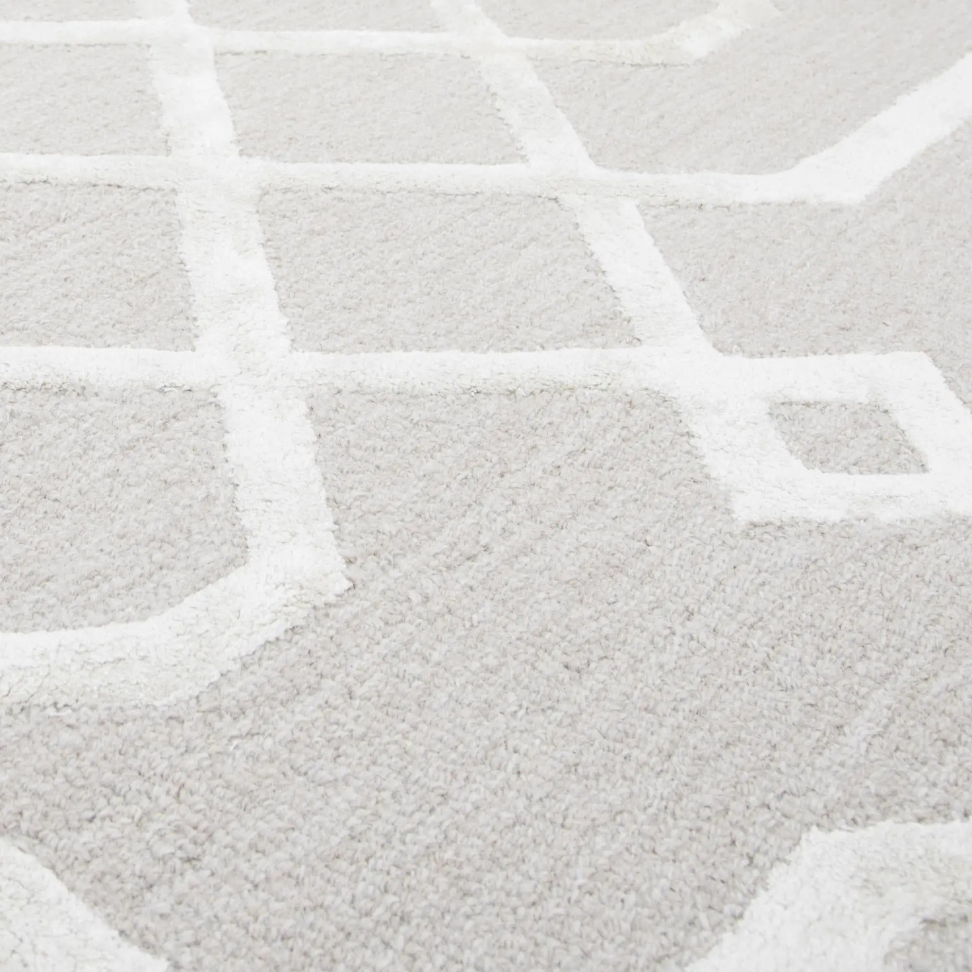 8' X 10' Beige And Ivory Wool Geometric Hand Tufted Area Rug Homeroots Home Decor