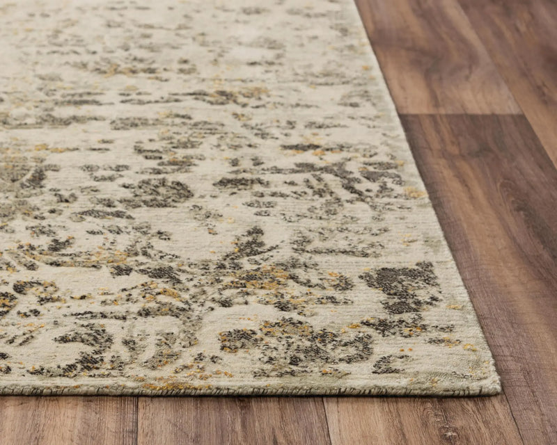 8' X 10' Beige Copper And Brown New Zealand Lambs Wool Abstract Hand Carved Handmade Area Rug Homeroots Home Decor