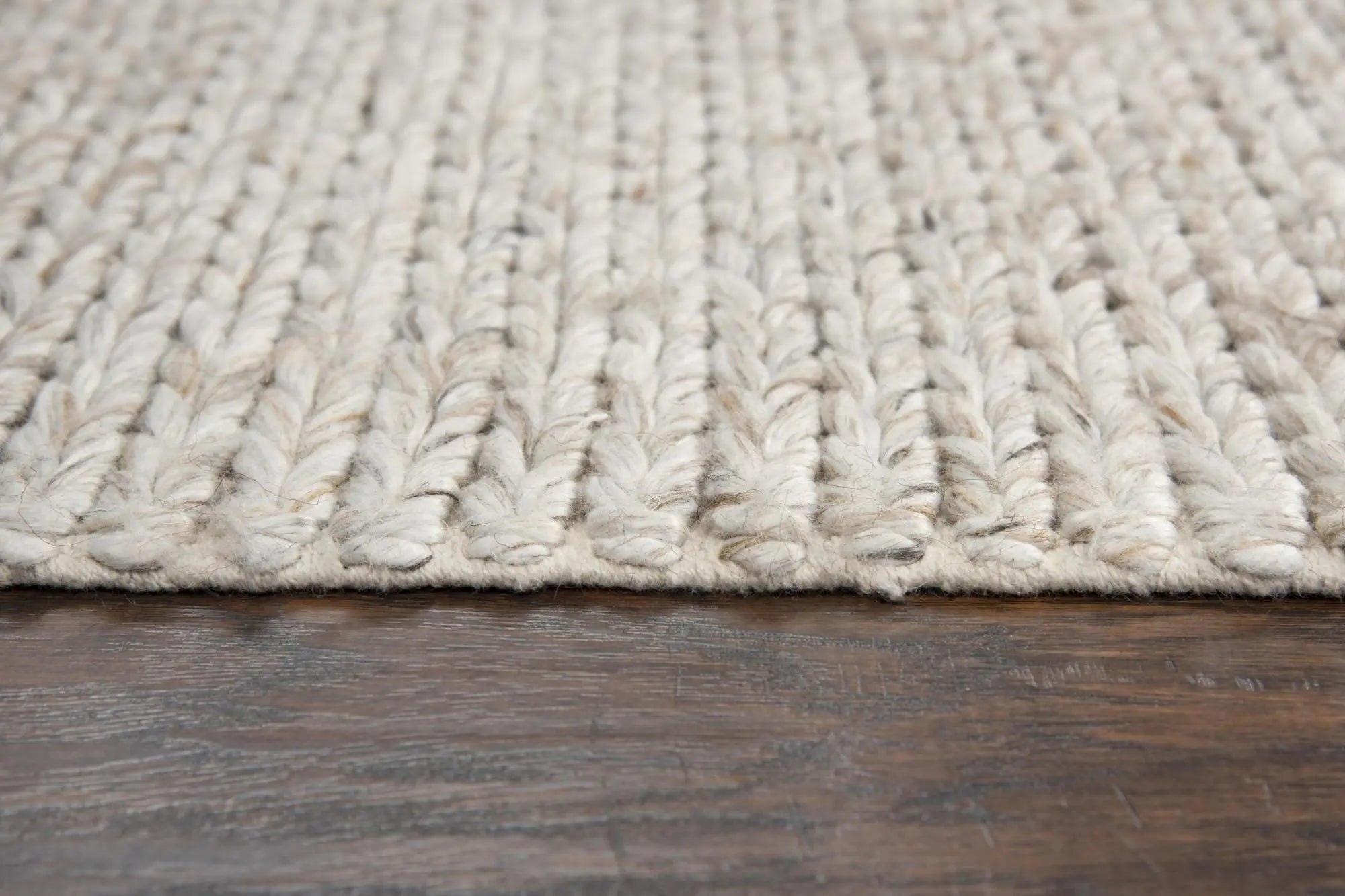 8' X 10' Beige Gray And Ivory Wool Hand Woven Area Rug Homeroots Home Decor