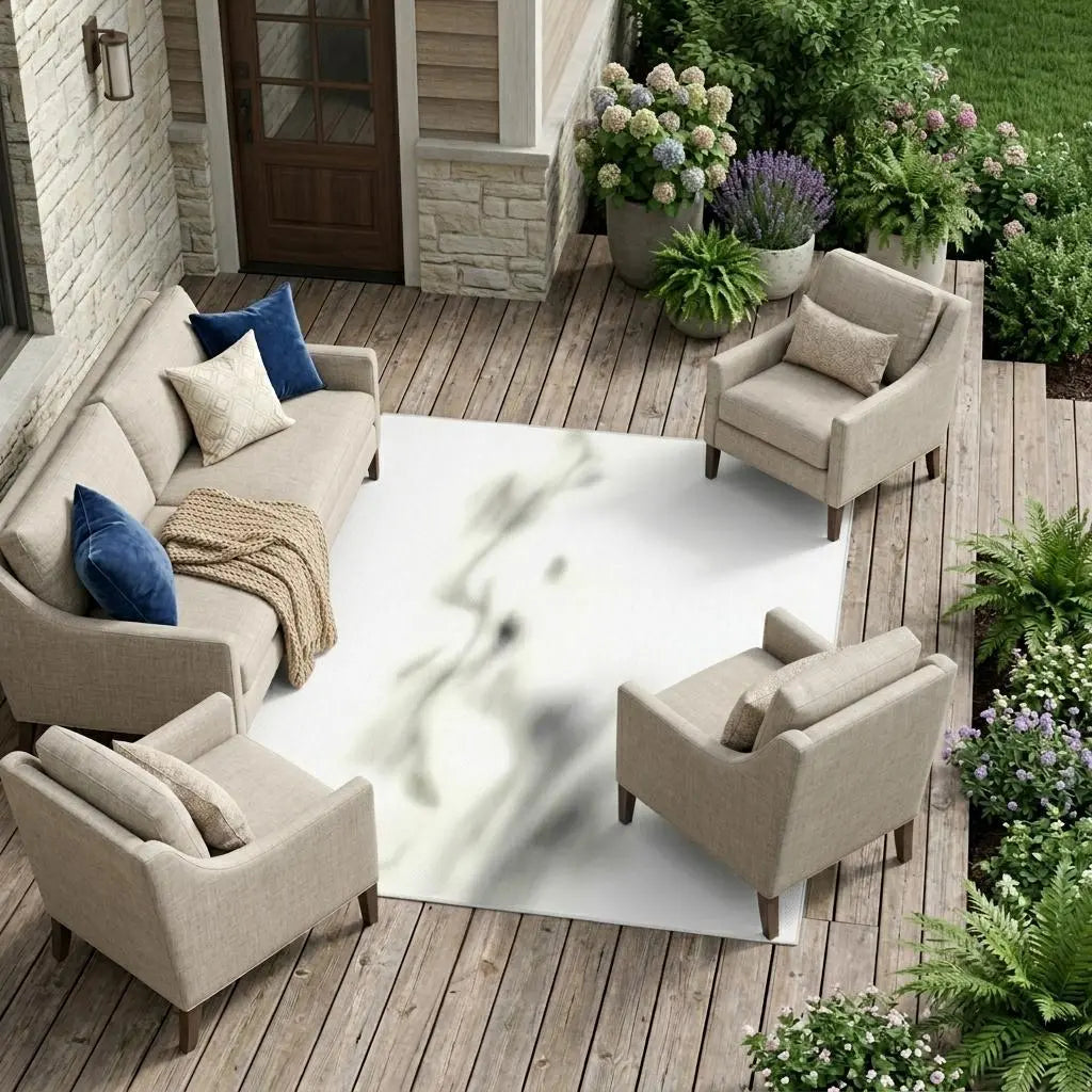 8' X 10' Black And Graphite Abstract Washable Indoor Outdoor Area Rug Homeroots Outdoor