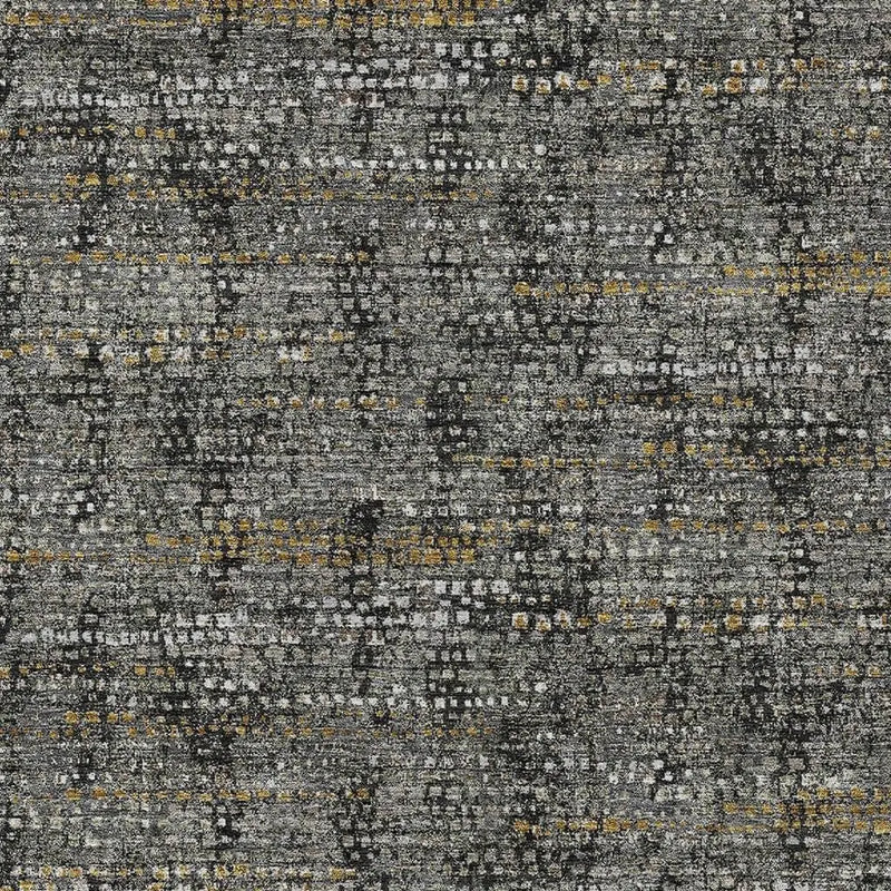 8' X 10' Black And Graphite Abstract Washable Indoor Outdoor Area Rug Homeroots Outdoor