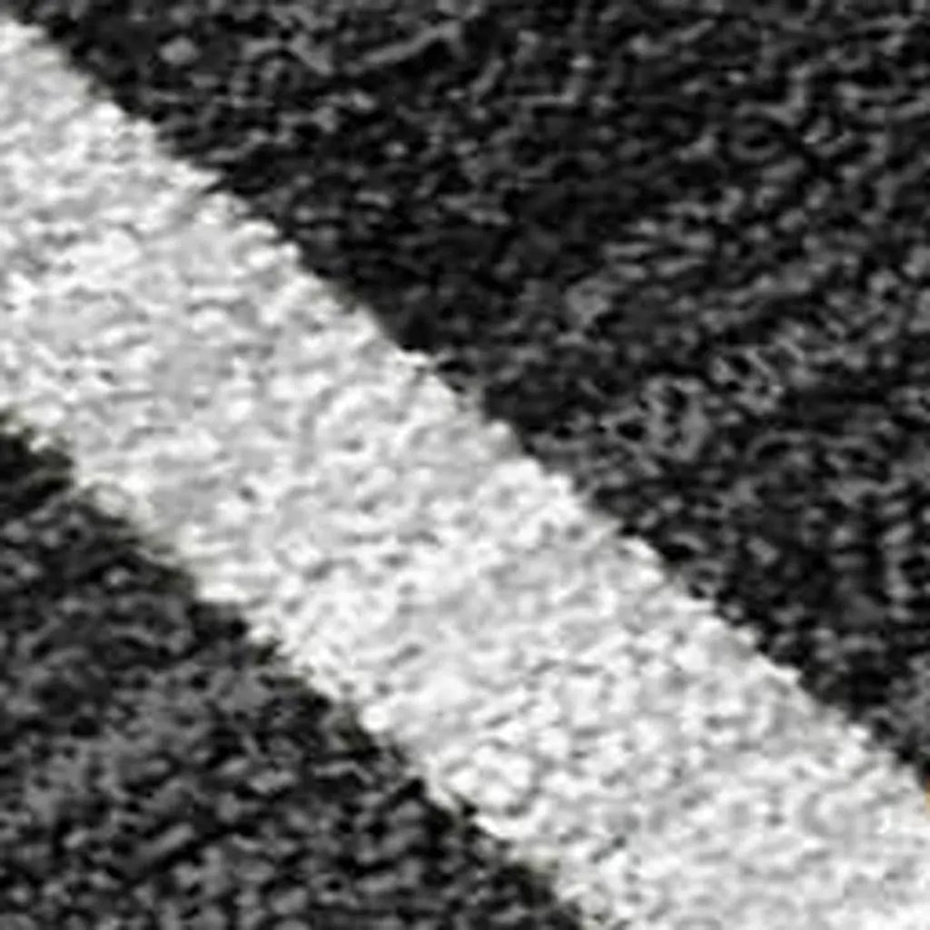 8' X 10' Black And Gray Geometric Washable Indoor Outdoor Area Rug Homeroots Outdoor