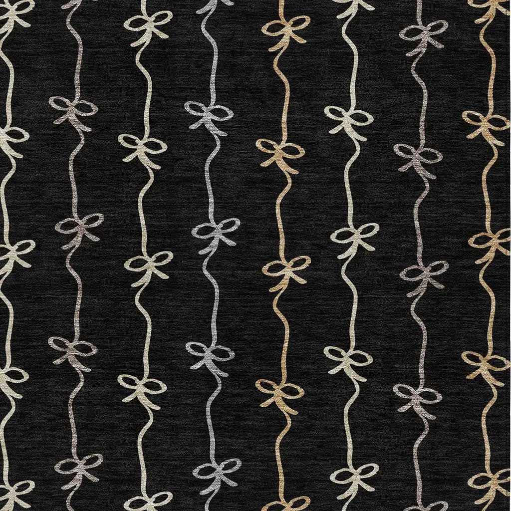 8' X 10' Black And Gray Southwestern Washable Indoor Outdoor Area Rug Homeroots Outdoor