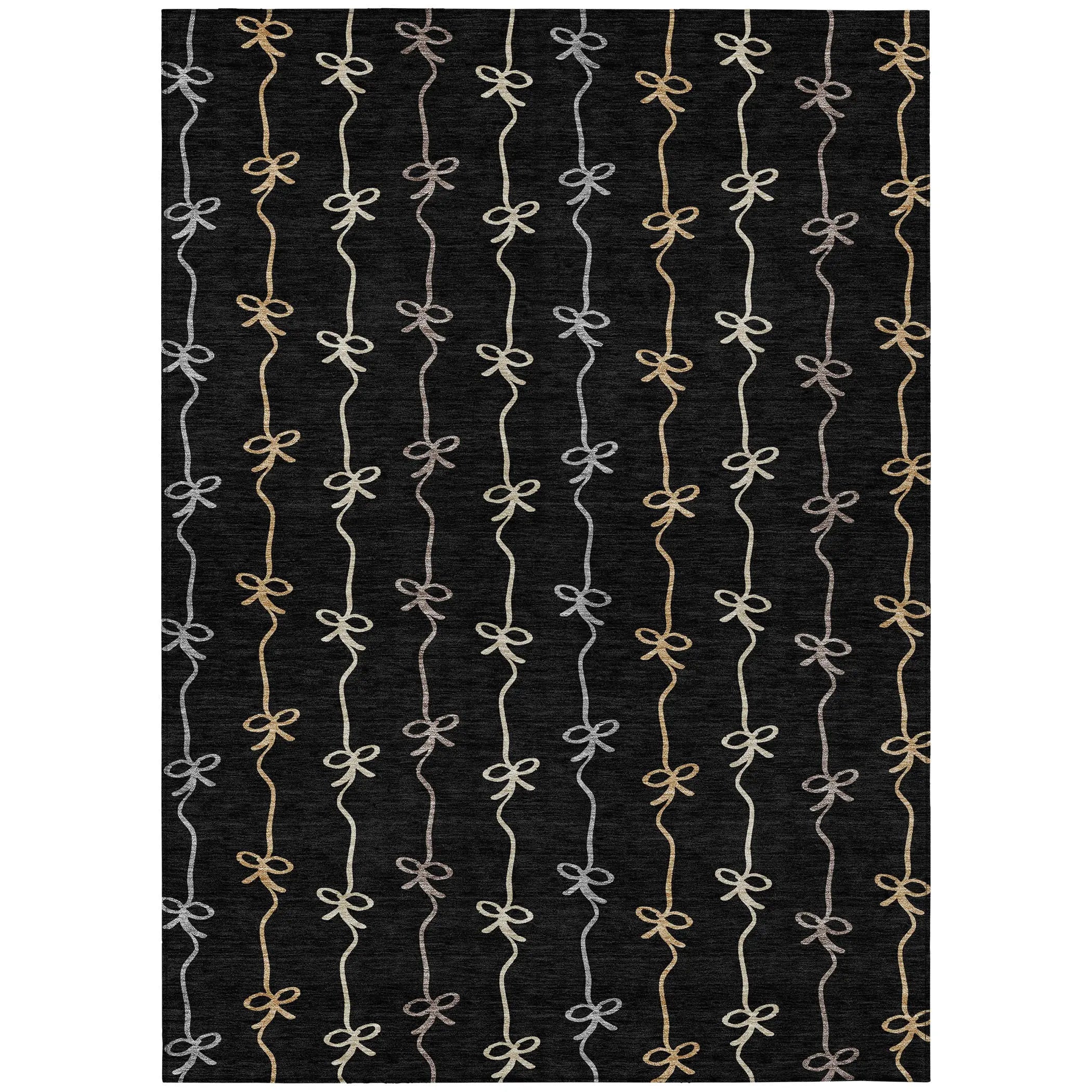 8' X 10' Black And Gray Southwestern Washable Indoor Outdoor Area Rug Homeroots Outdoor