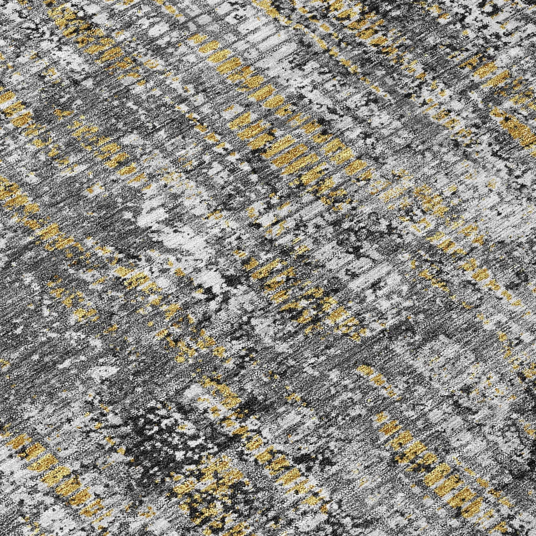 8' X 10' Black And Taupe Abstract Washable Indoor Outdoor Area Rug Homeroots Outdoor
