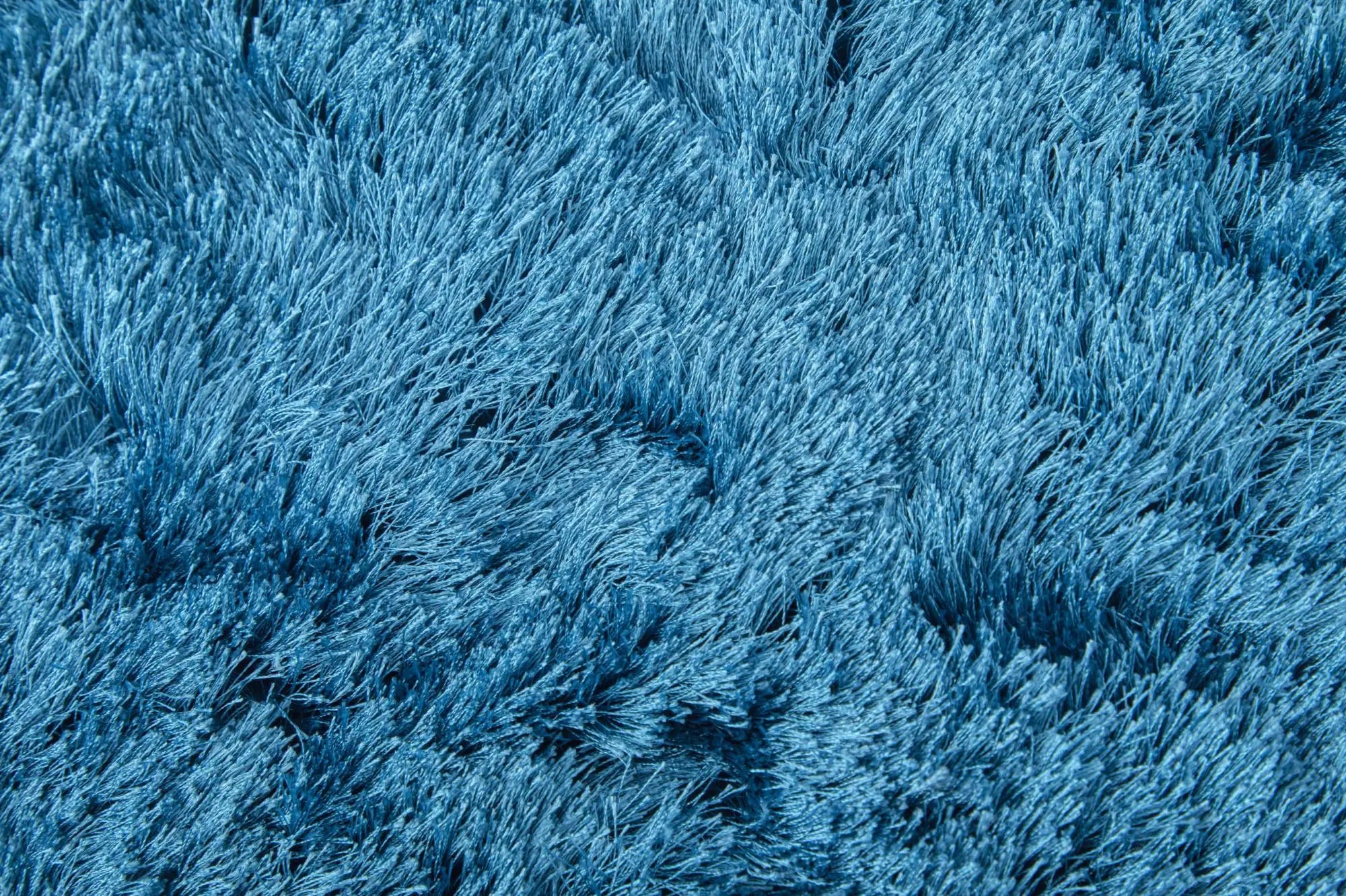 8' X 10' Blue And Black Shag Hand Tufted Area Rug Homeroots Home Decor