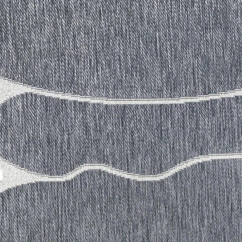 8' X 10' Blue And Cream Medallion Indoor Outdoor Area Rug Homeroots Outdoor