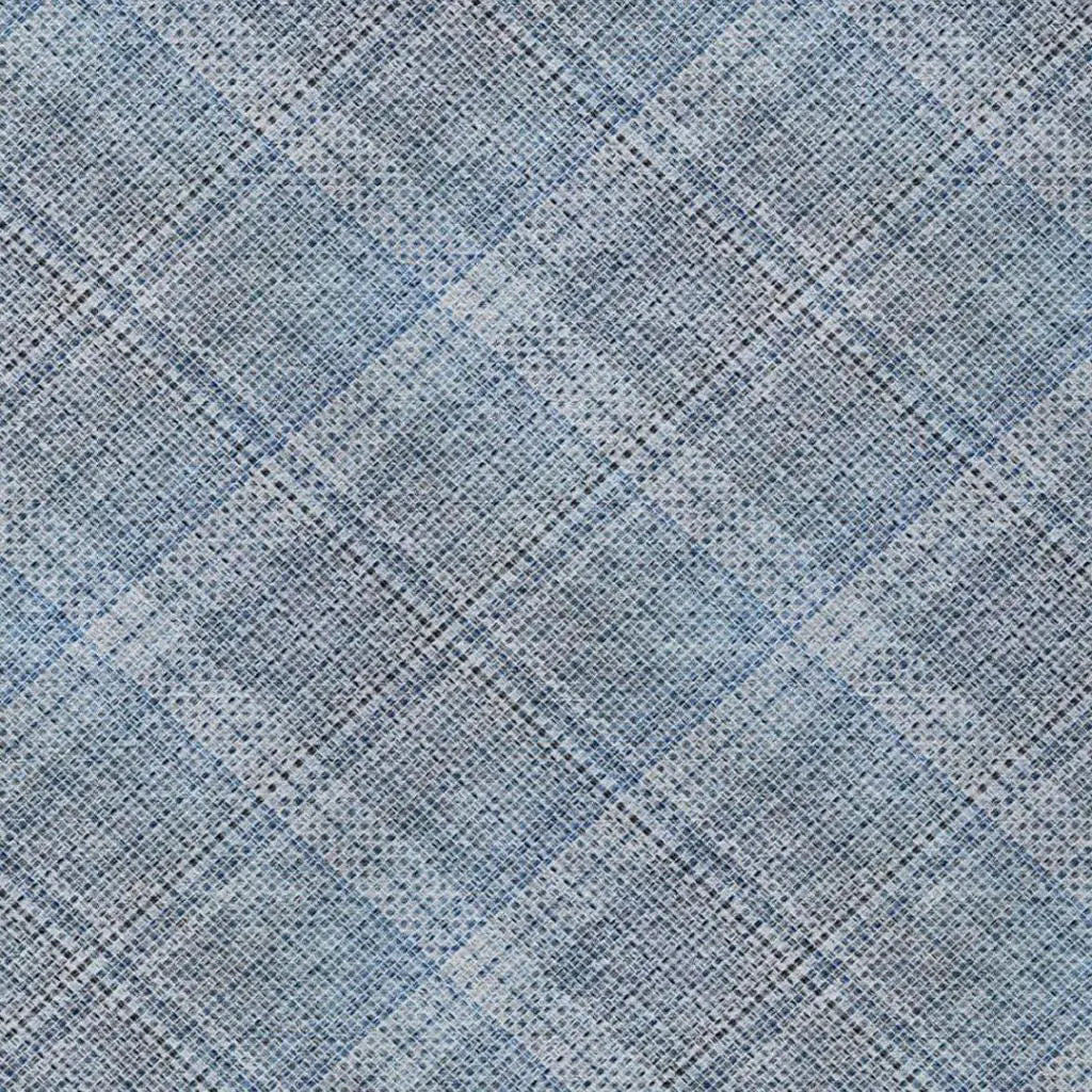 8' X 10' Blue And Denim Blue Plaid Washable Indoor Outdoor Area Rug Homeroots Outdoor