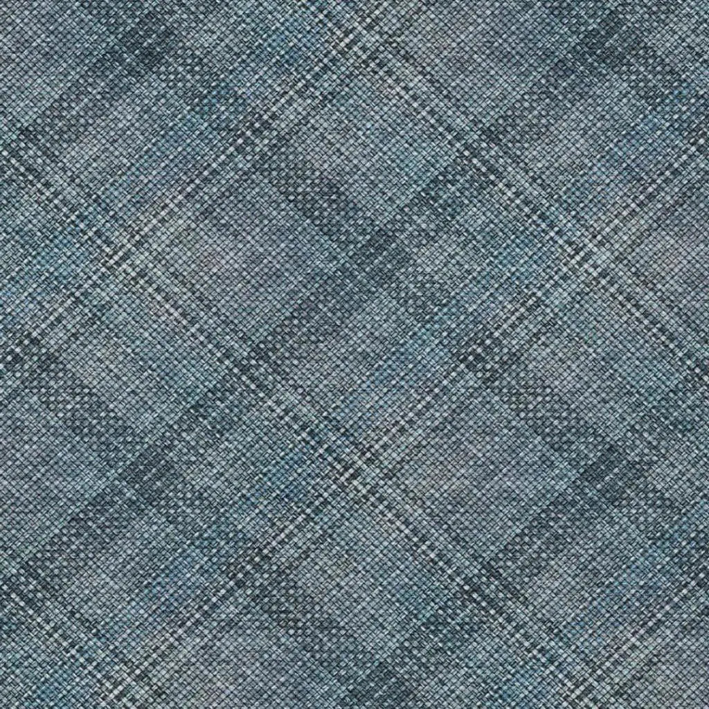 8' X 10' Blue And Graphite Plaid Washable Indoor Outdoor Area Rug Homeroots Outdoor
