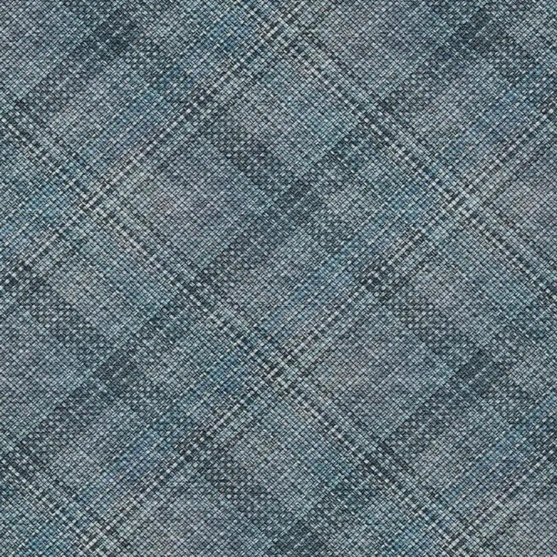 8' X 10' Blue And Graphite Plaid Washable Indoor Outdoor Area Rug Homeroots Outdoor