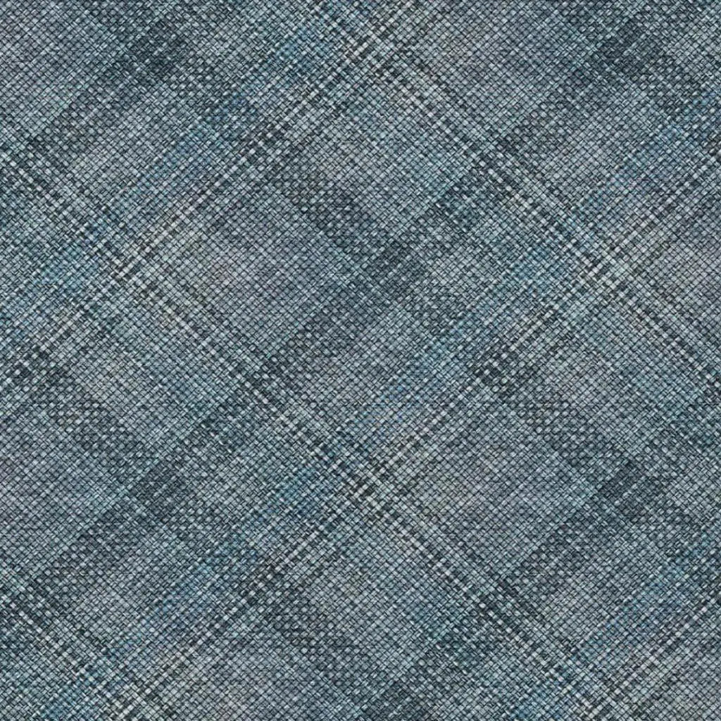 8' X 10' Blue And Graphite Plaid Washable Indoor Outdoor Area Rug Homeroots Outdoor