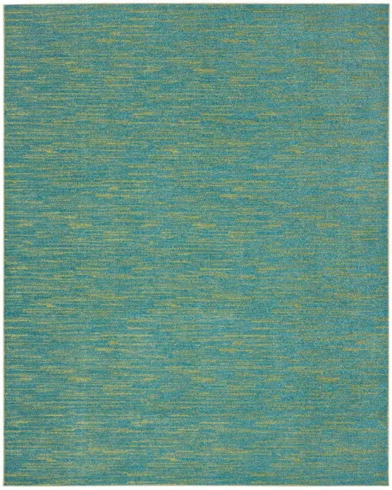 8' X 10' Blue And Green Indoor Outdoor Area Rug - GreatEagleInc