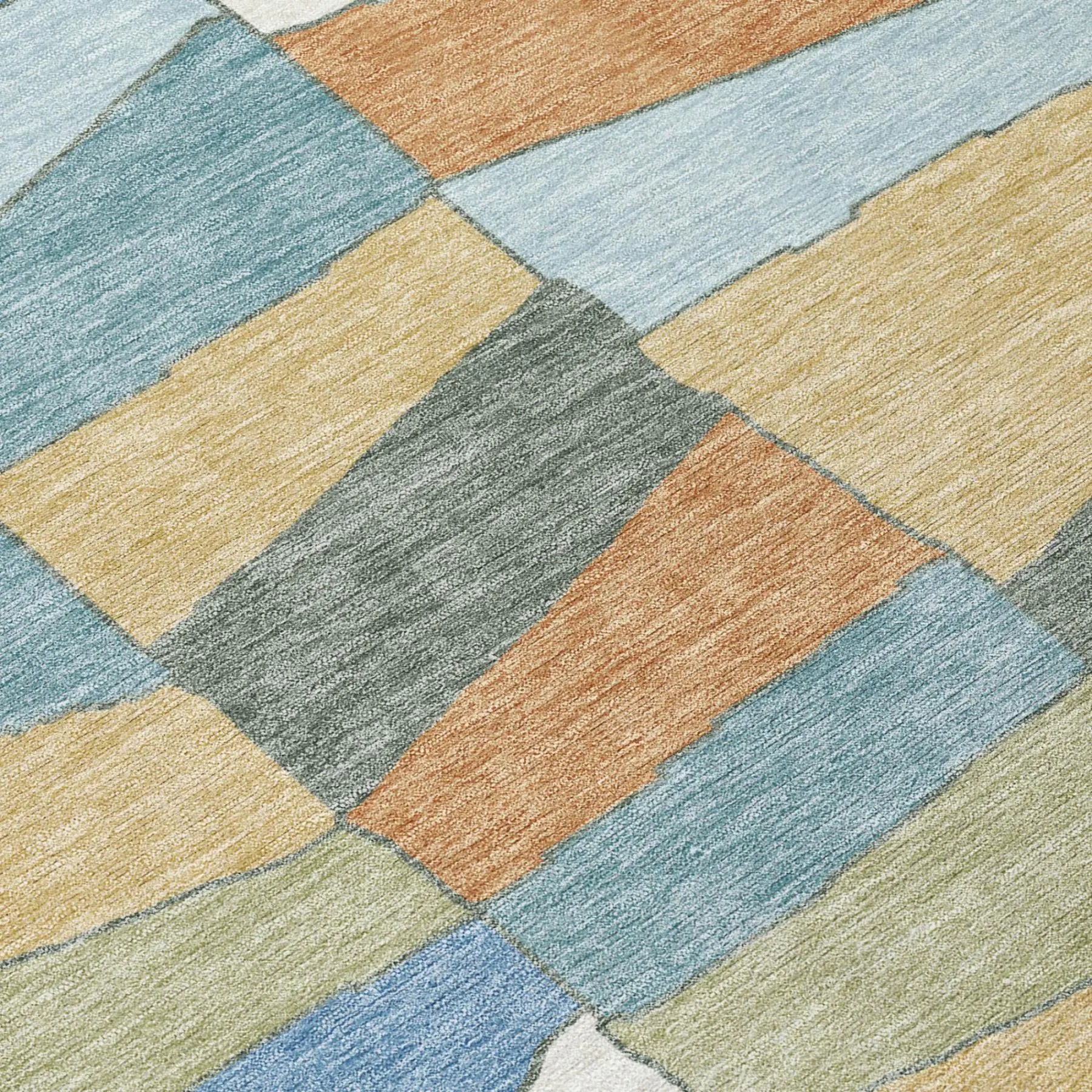 8' X 10' Blue And Ivory Geometric Washable Indoor Outdoor Area Rug Homeroots Outdoor