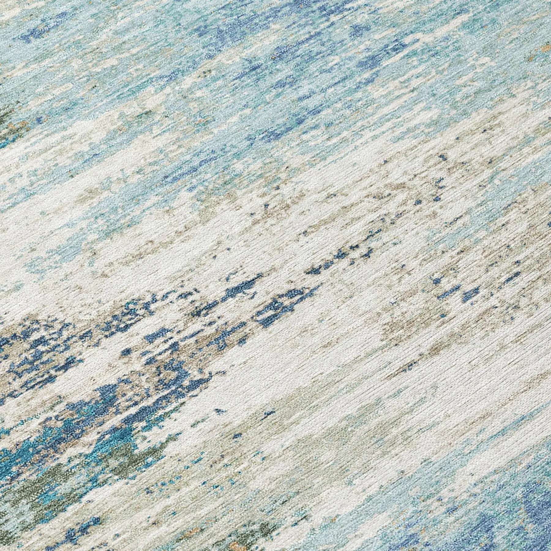8' X 10' Blue And Pewter Abstract Washable Indoor Outdoor Area Rug Homeroots Outdoor
