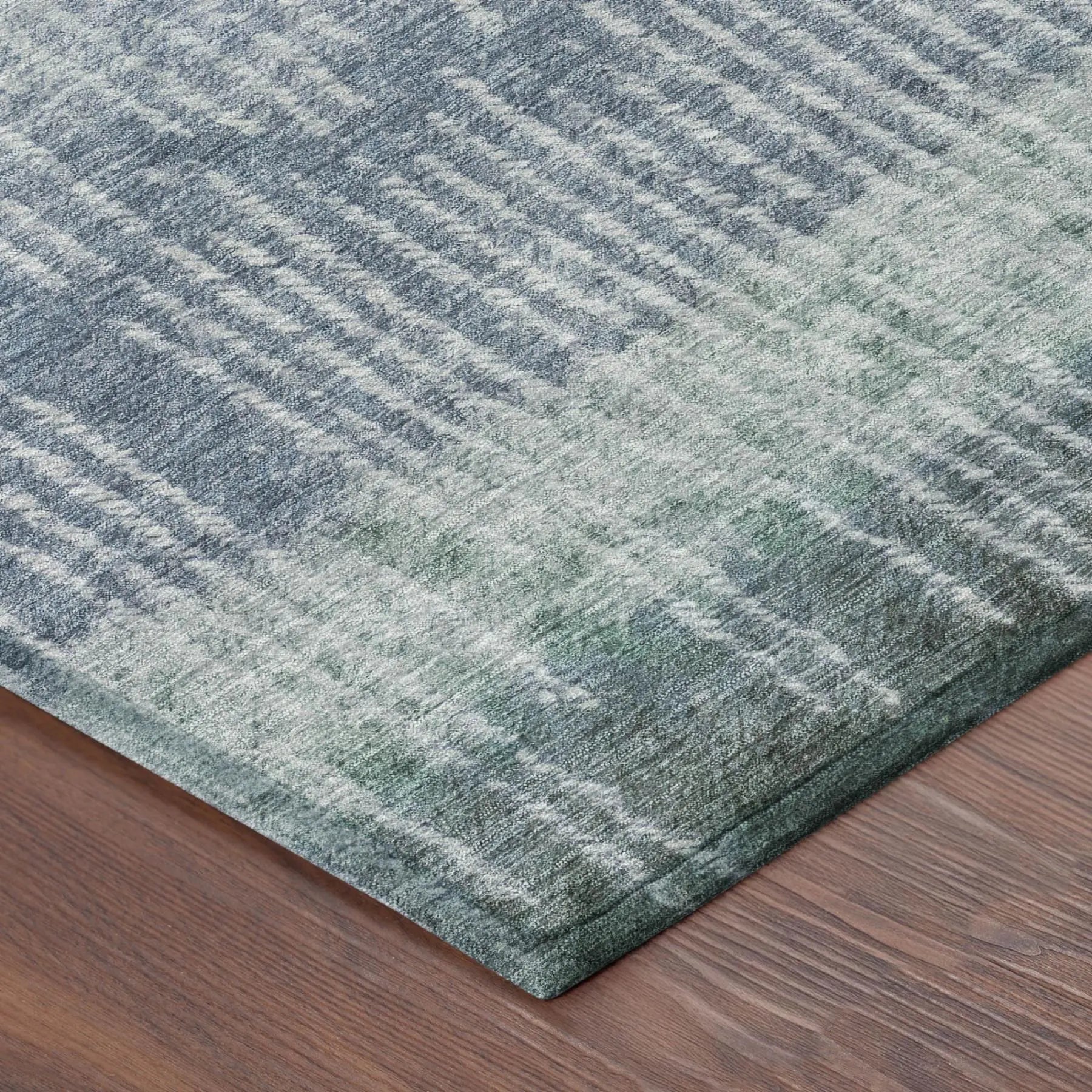 8' X 10' Blue And Silver Abstract Washable Indoor Outdoor Area Rug Homeroots Outdoor