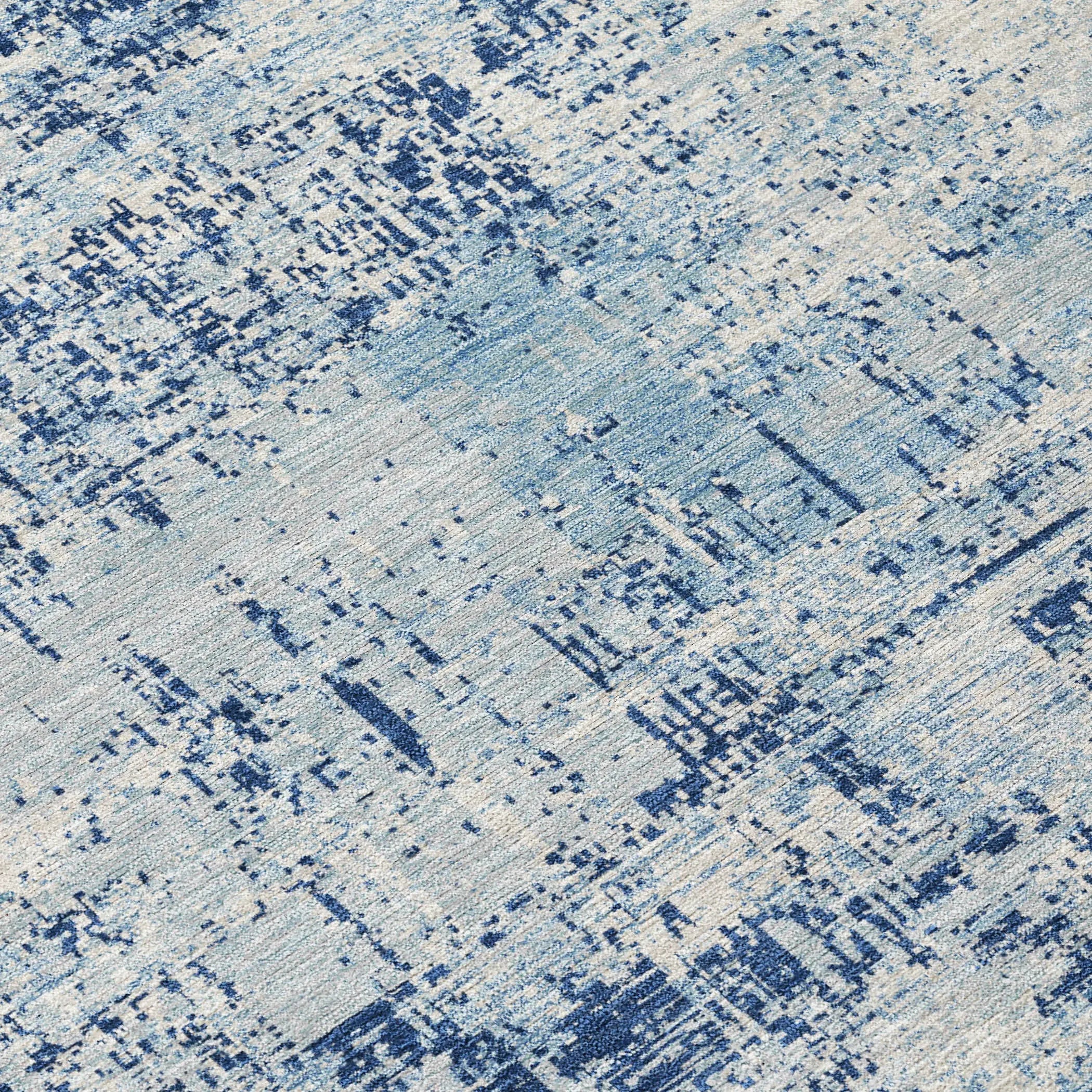 8' X 10' Blue And Wheat Abstract Washable Indoor Outdoor Area Rug Homeroots Outdoor