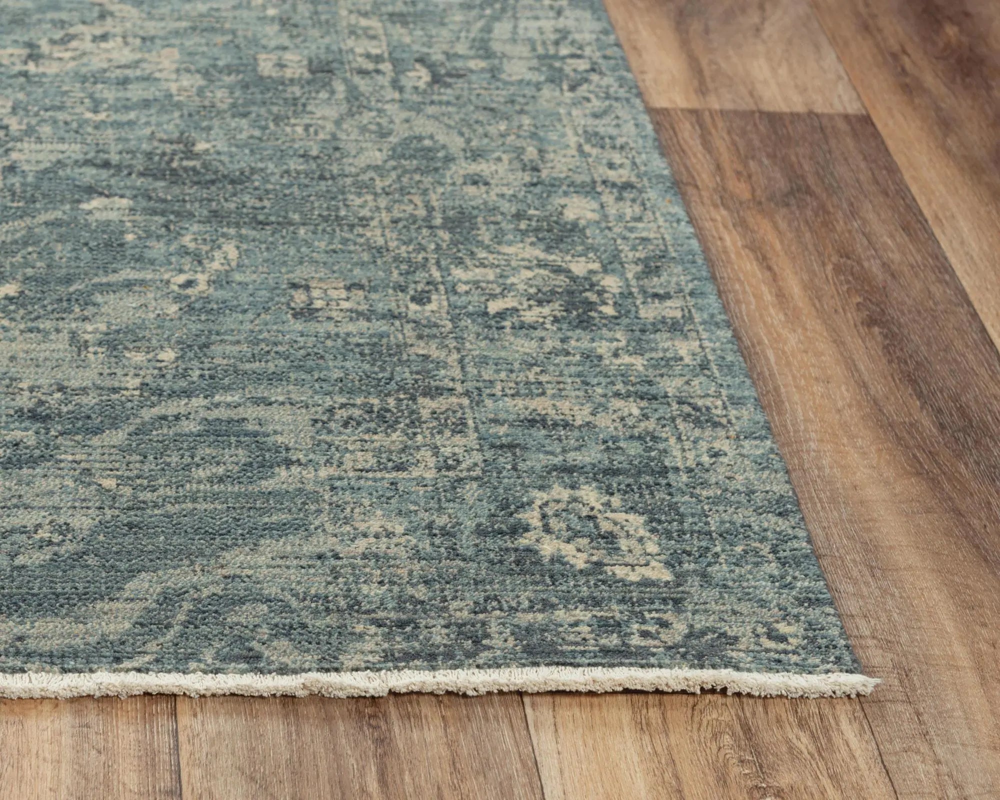 8' X 10' Blue Gray And Ivory Wool Abstract Hand Carved Handmade Area Rug Homeroots Home Decor
