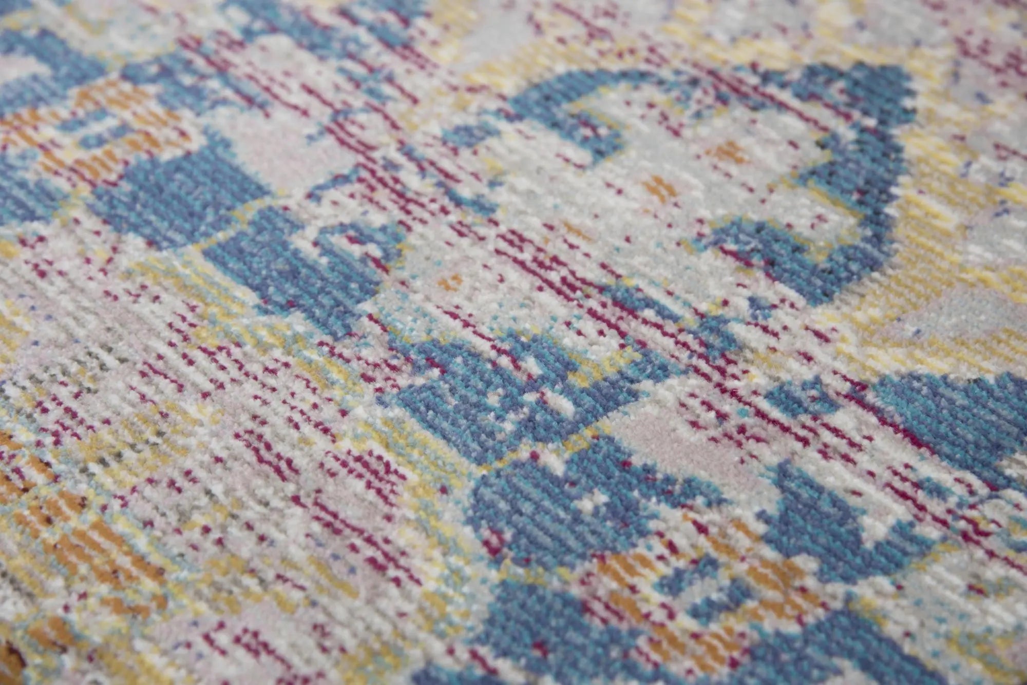 8' X 10' Blue Gray Cream Rust And Gold Medallion Area Rug Homeroots Home Decor