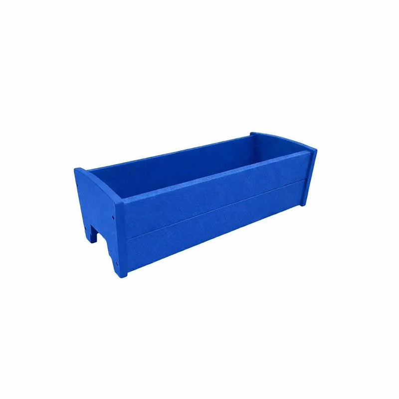 8" X 10" Blue Heavy Duty Plastic Rectangular Railing Planter Homeroots Outdoor
