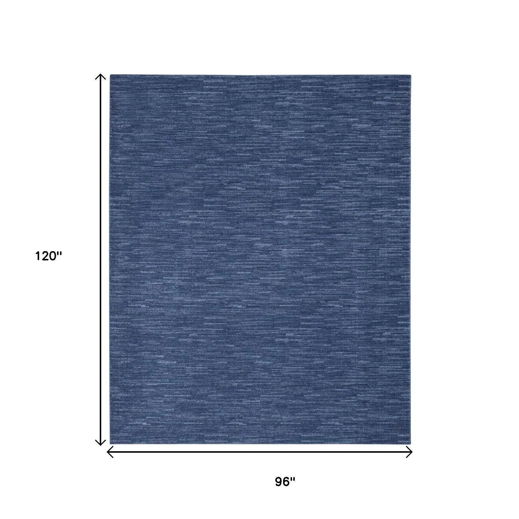 8' X 10' Blue Indoor Outdoor Area Rug - GreatEagleInc
