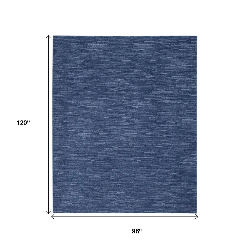 8' X 10' Blue Indoor Outdoor Area Rug - GreatEagleInc
