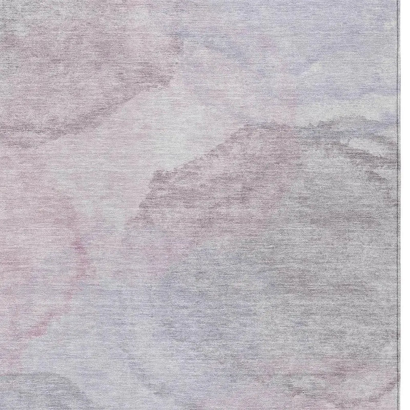 8' X 10' Blush And Gray Abstract Washable Indoor Outdoor Area Rug Homeroots Outdoor